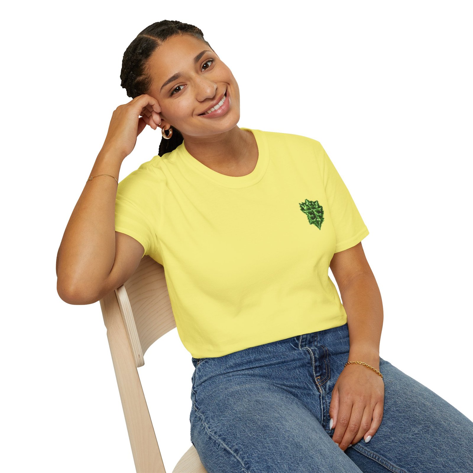 echoflame t shirt — emerald flame crown logo tee echoflame t shirt — emerald flame crown logo tee
