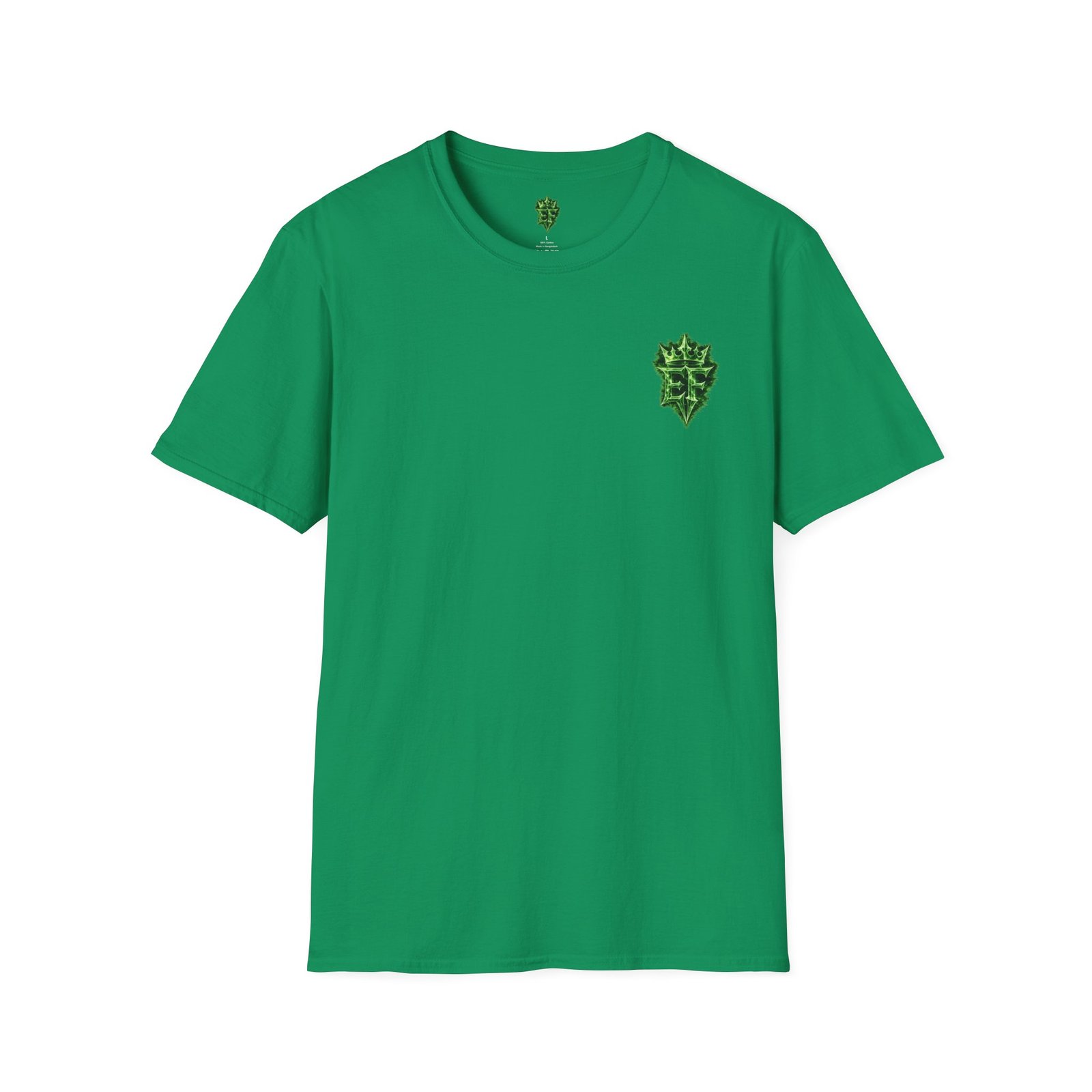 echoflame t shirt — emerald flame crown logo tee echoflame t shirt — emerald flame crown logo tee