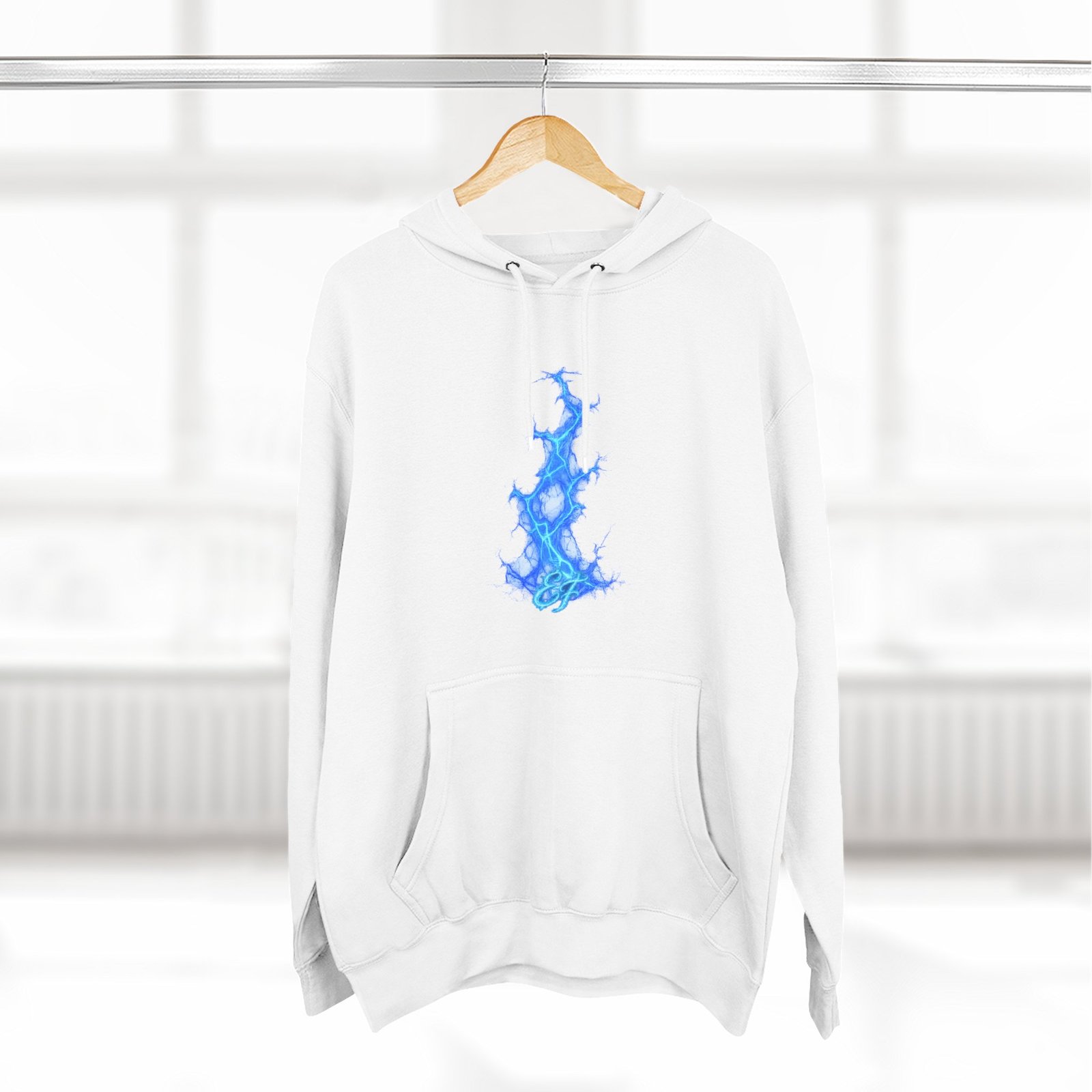 echoflame blue flame tree hoodie — ethereal lightning graphic fleece pullover echoflame blue flame tree hoodie — ethereal lightning graphic fleece pullover