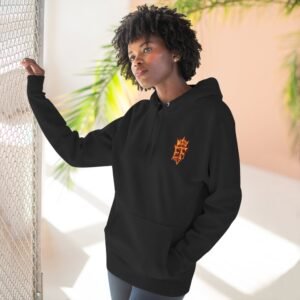 echoflame flame graphic hoodie — fiery backprint fleece pullover
