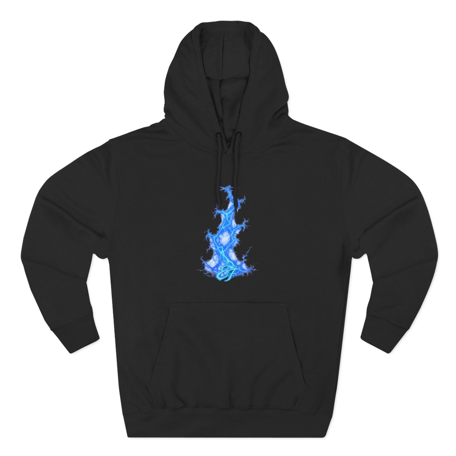 echoflame blue flame tree hoodie — ethereal lightning graphic fleece pullover echoflame blue flame tree hoodie — ethereal lightning graphic fleece pullover