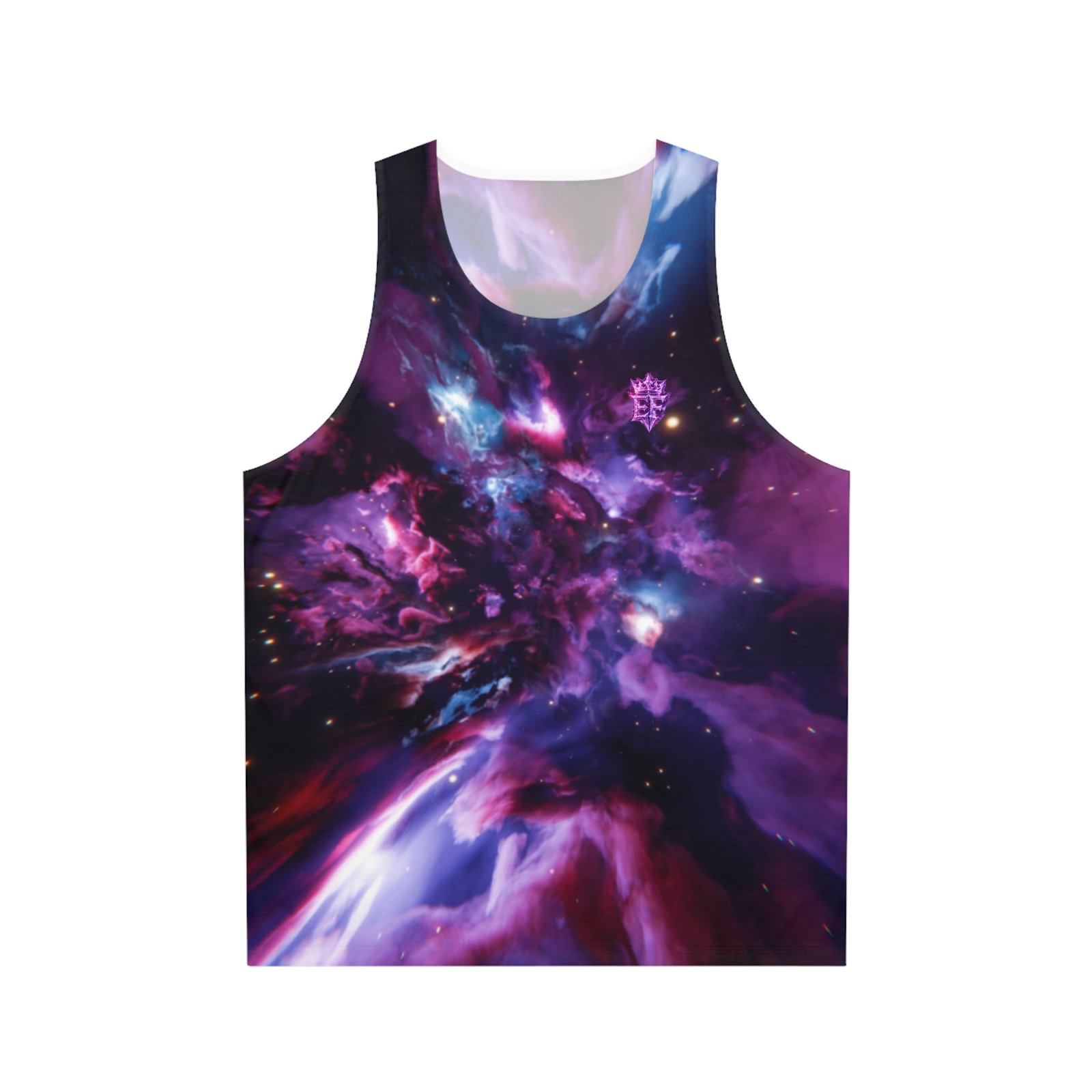 echoflame galaxy nebula tank top — purple space all over print tank echoflame galaxy nebula tank top — purple space all over print tank