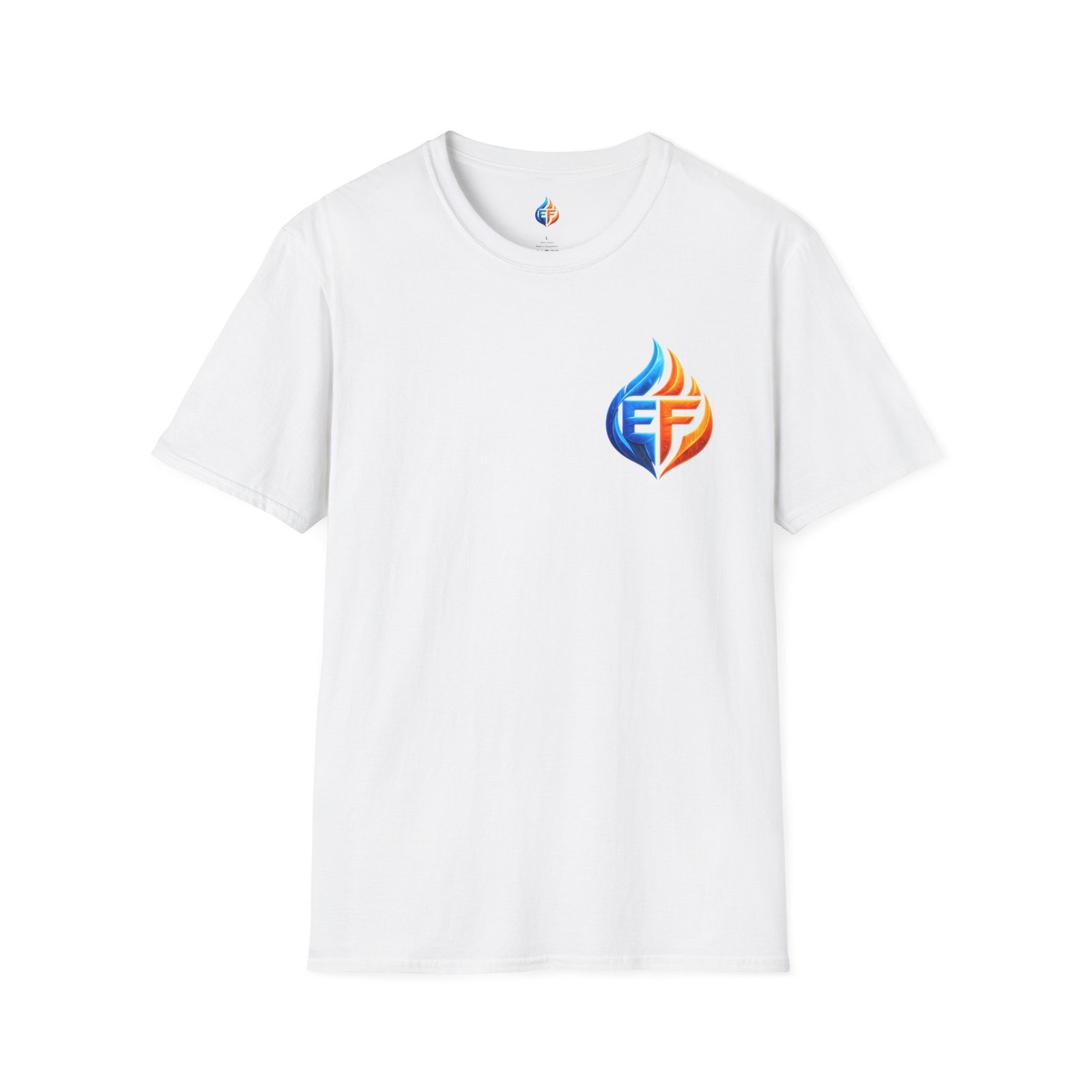 echo flame split fire & ice graphic t shirt echo flame split fire & ice graphic t shirt