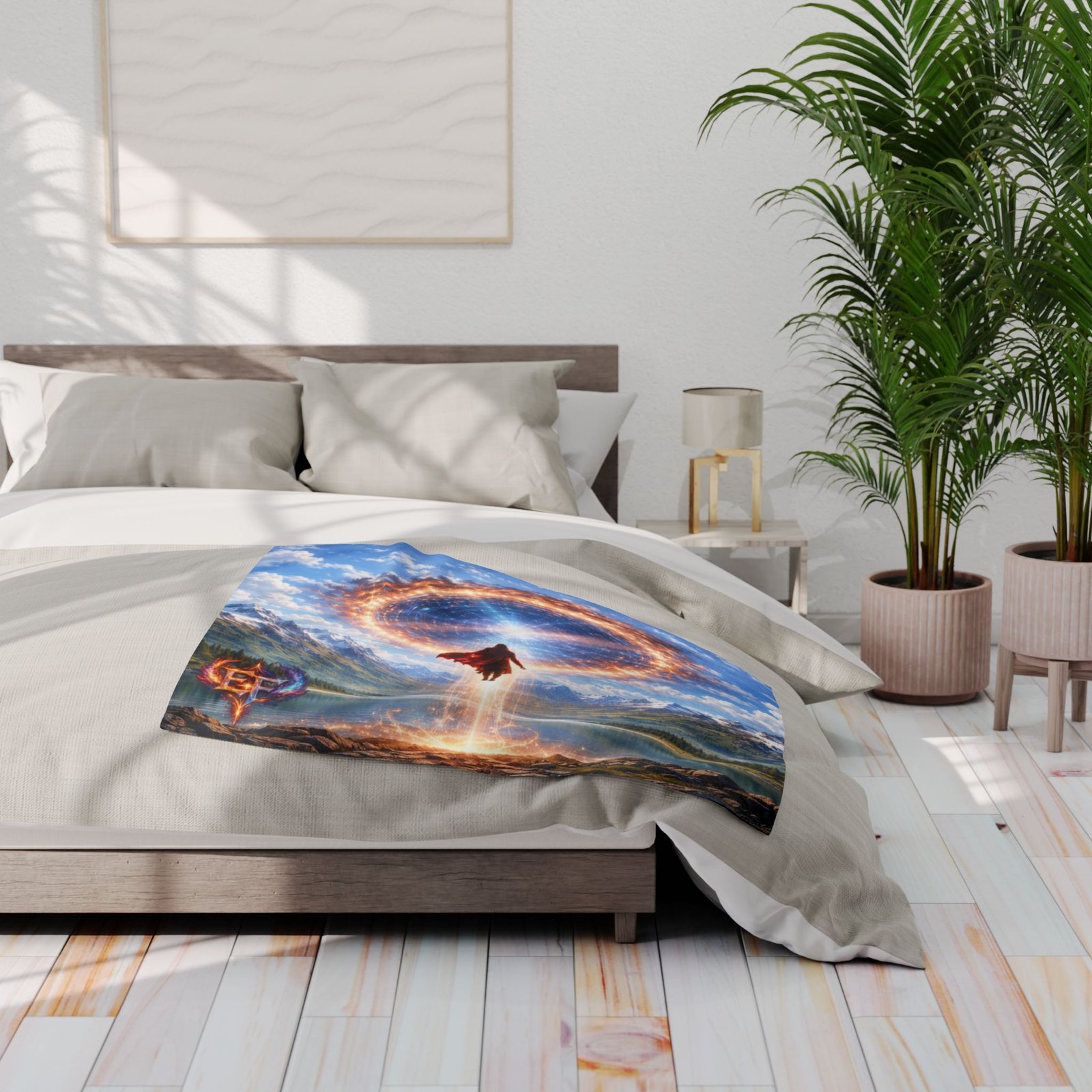 echoflame arctic fleece blanket — mystical portal superhero throw blanket echoflame arctic fleece blanket — mystical portal superhero throw blanket