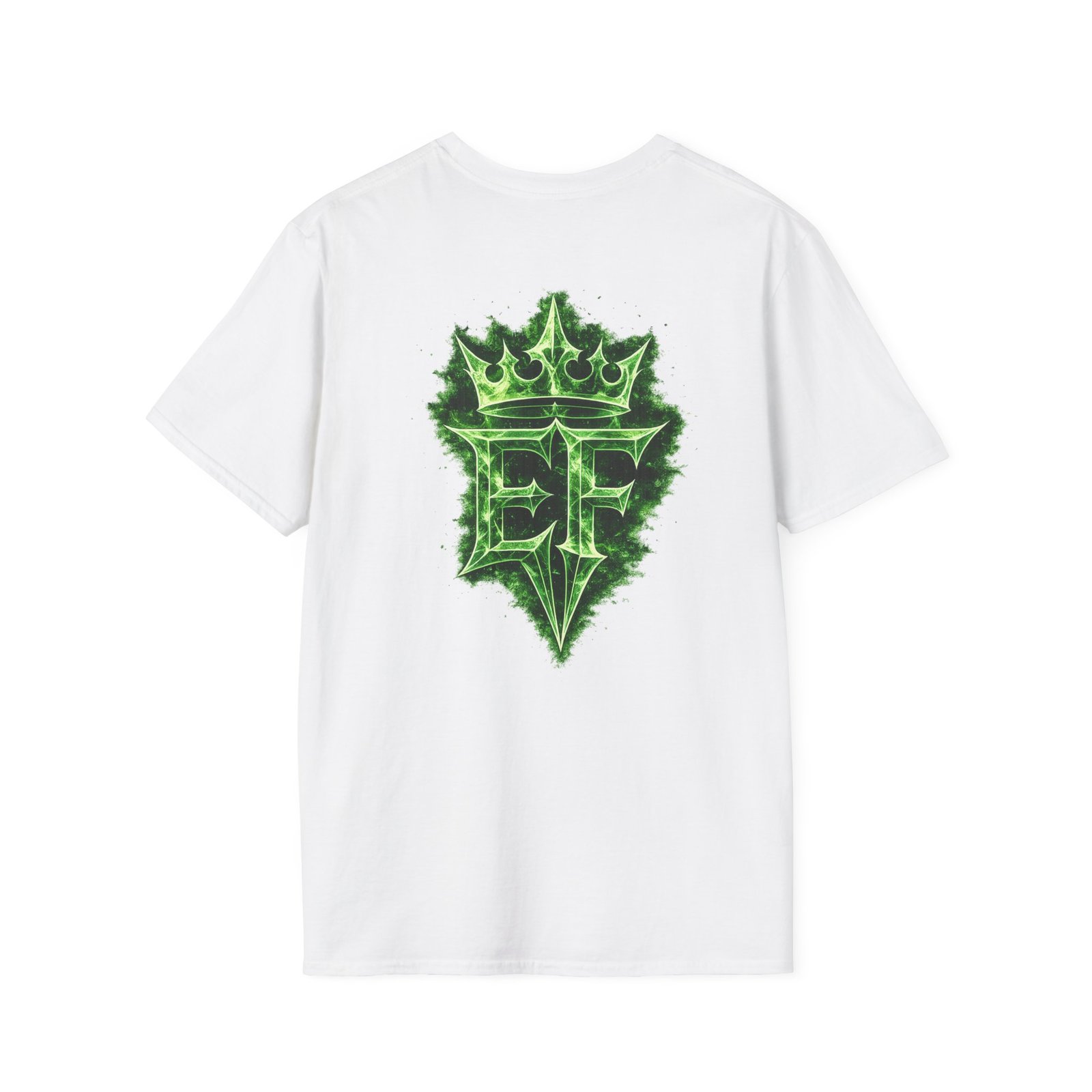 echoflame t shirt — emerald flame crown logo tee echoflame t shirt — emerald flame crown logo tee