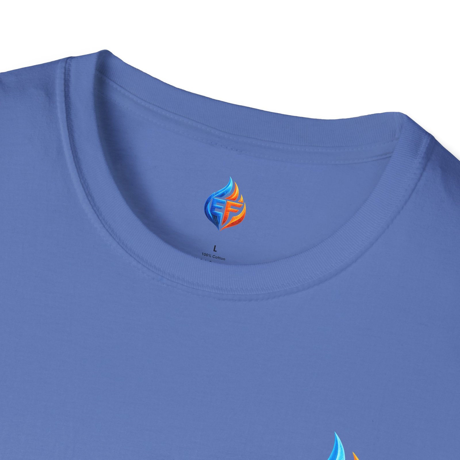 echo flame split fire & ice graphic t shirt echo flame split fire & ice graphic t shirt