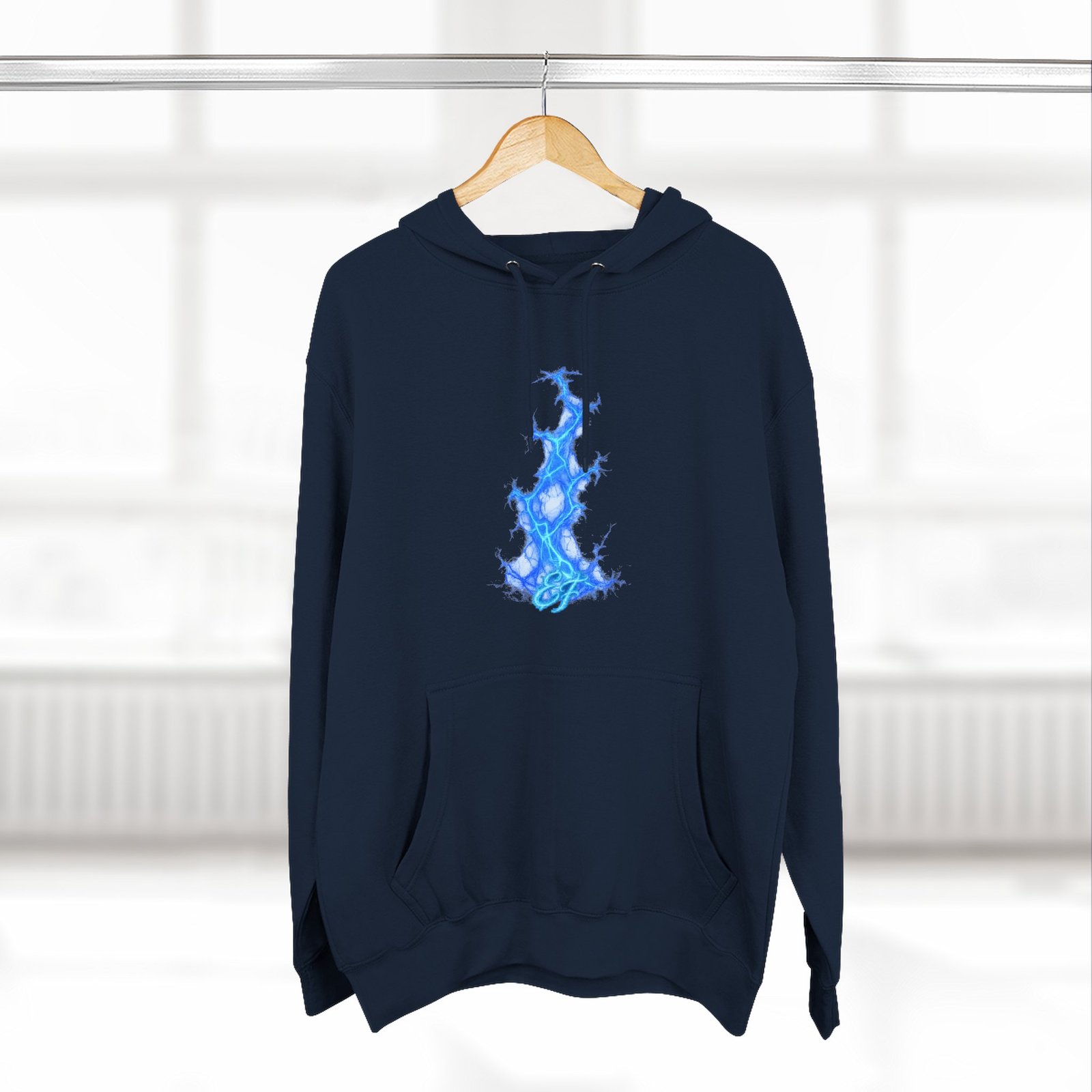 echoflame blue flame tree hoodie — ethereal lightning graphic fleece pullover echoflame blue flame tree hoodie — ethereal lightning graphic fleece pullover