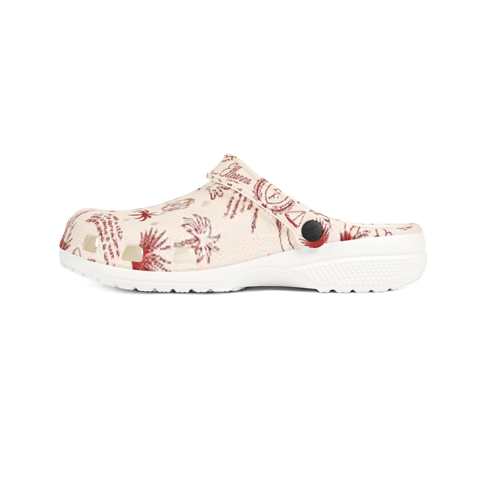 echoflame beach sketch eva foam clogs — printed summer garden pattern echoflame beach sketch eva foam clogs — printed summer garden pattern