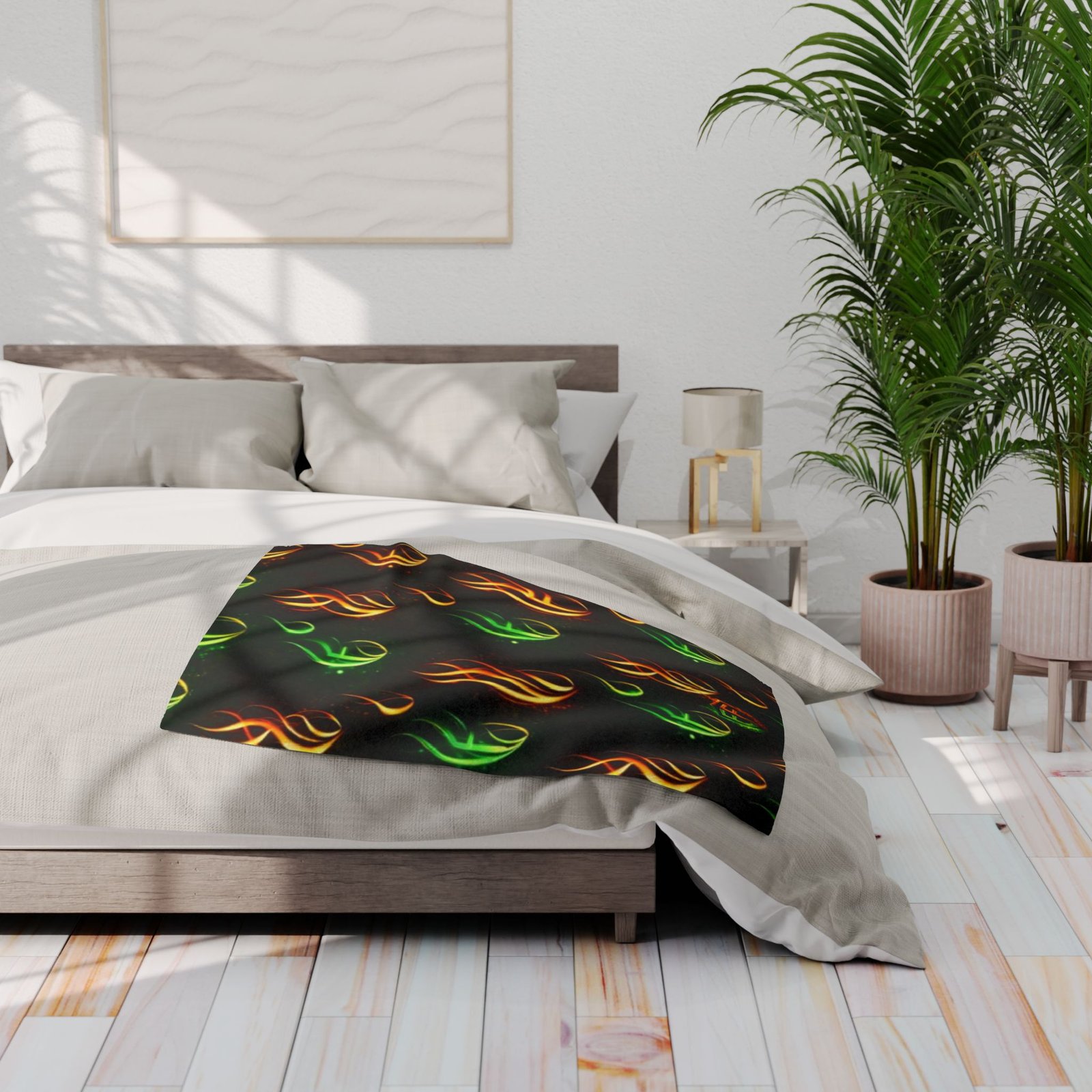 echoflame arctic fleece blanket — neon flame pattern throw blanket for cozy home & gift echoflame arctic fleece blanket — neon flame pattern throw blanket for cozy home & gift
