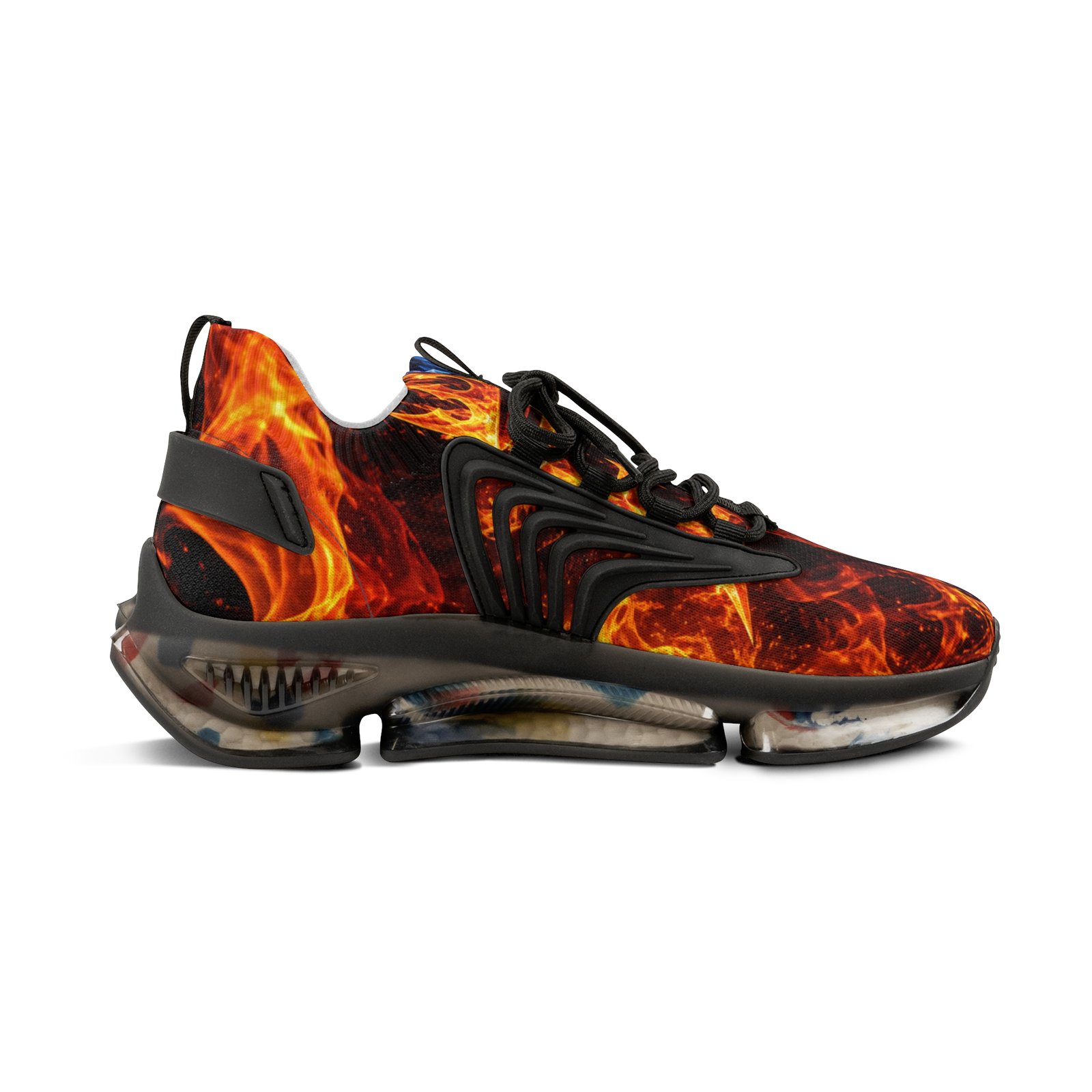 echoflame men's flame mesh sneakers — breathable athletic shoes with fire & ice design echoflame men's flame mesh sneakers — breathable athletic shoes with fire & ice design