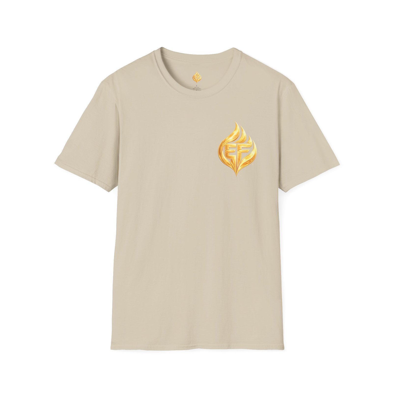 echoflame golden flame ef logo t shirt echoflame golden flame ef logo t shirt