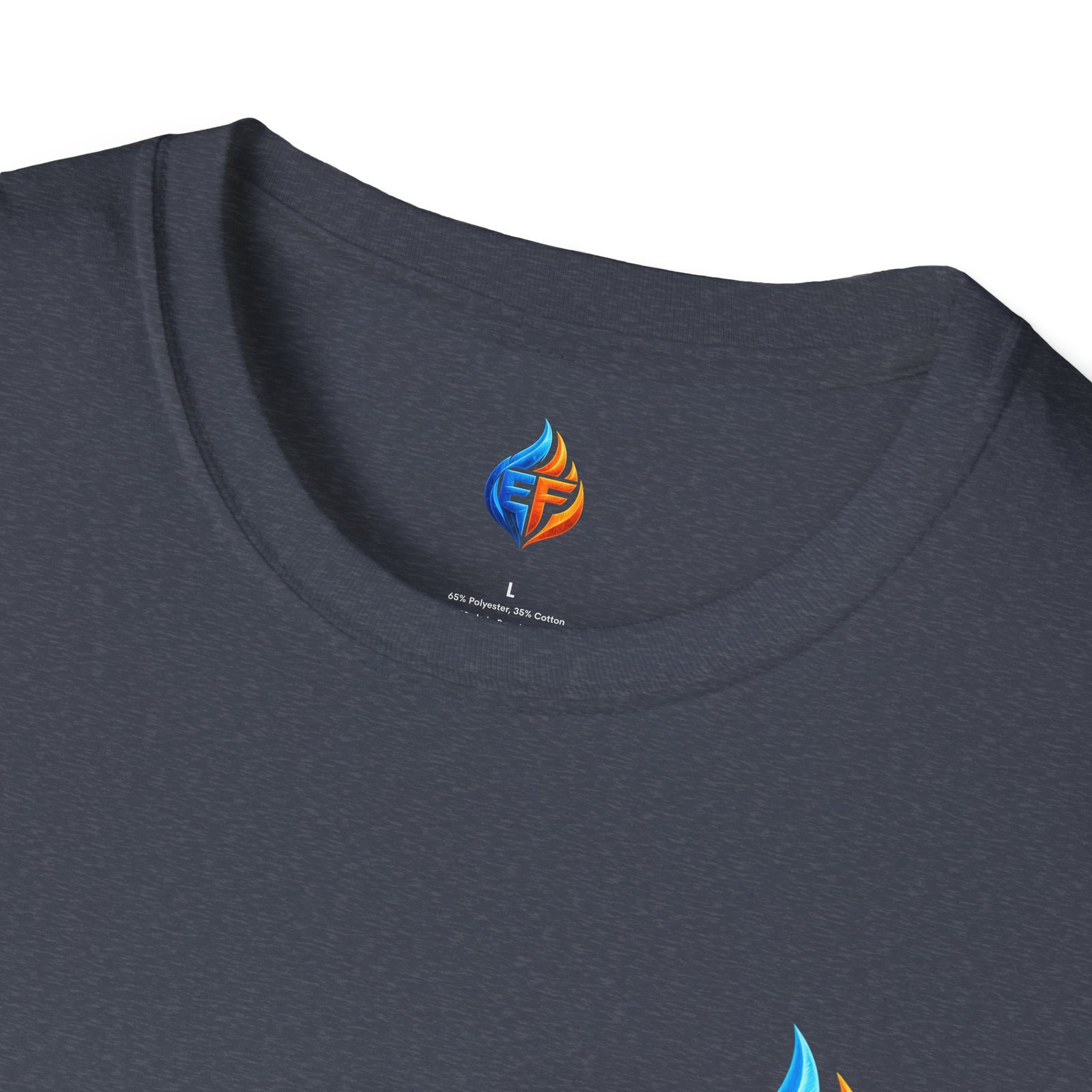 echo flame split fire & ice graphic t shirt echo flame split fire & ice graphic t shirt