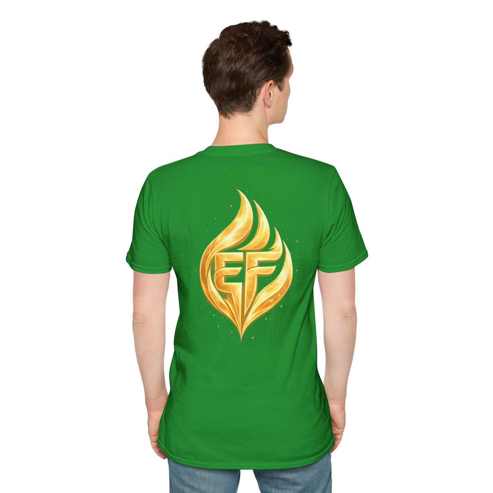 echoflame golden flame ef logo t shirt echoflame golden flame ef logo t shirt