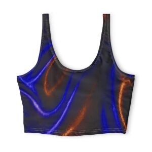 echoflame neon glow abstract sports bra