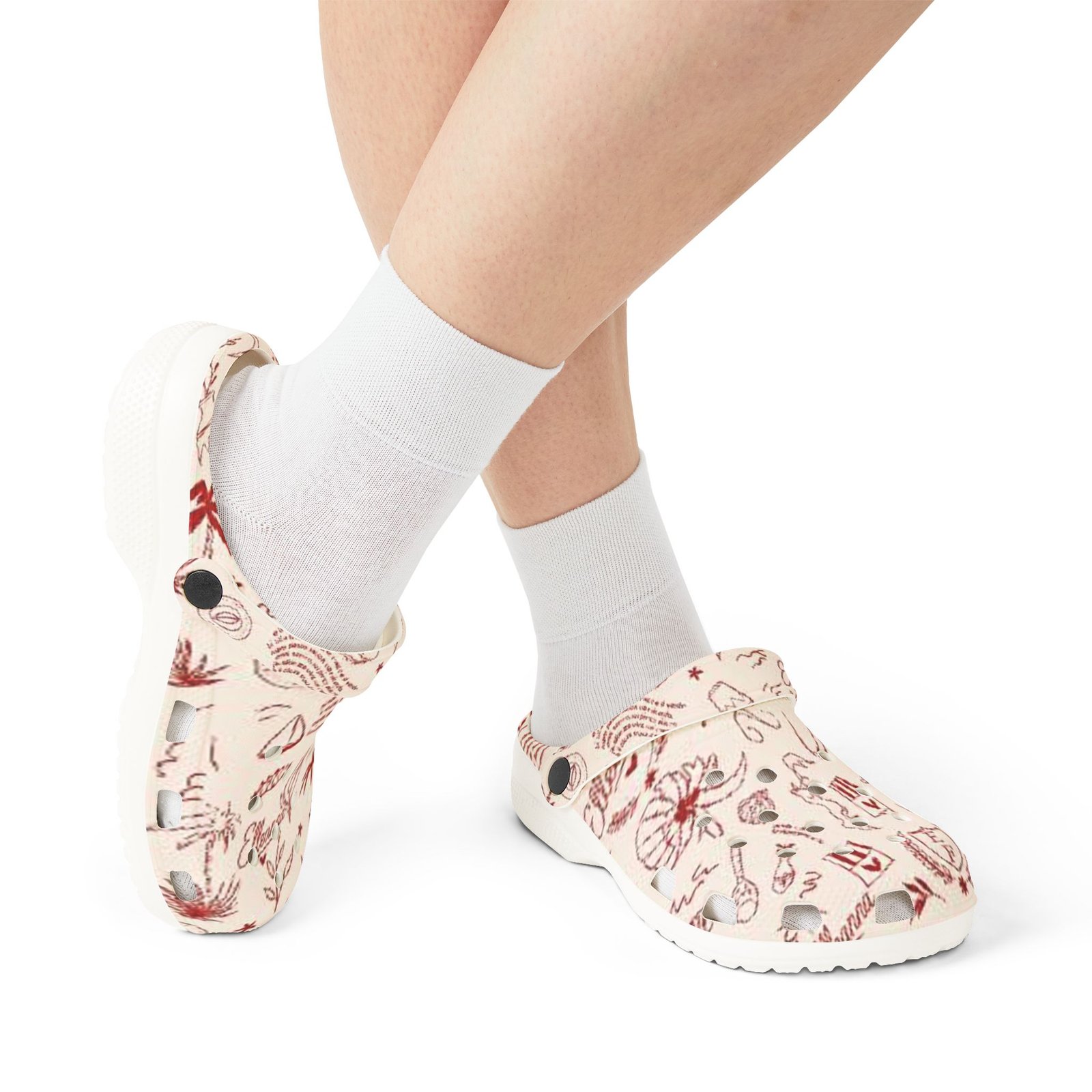 echoflame beach sketch eva foam clogs — printed summer garden pattern echoflame beach sketch eva foam clogs — printed summer garden pattern