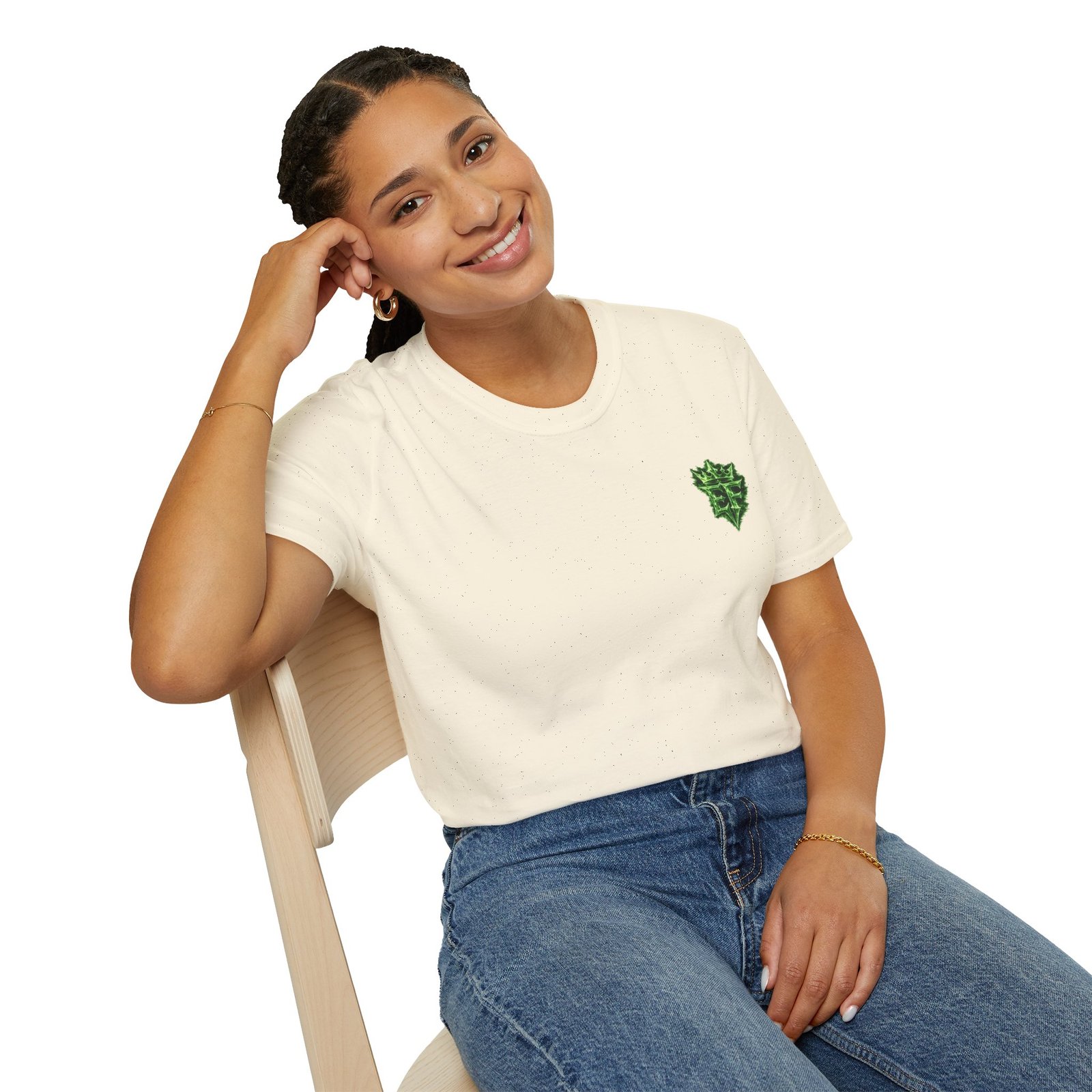 echoflame t shirt — emerald flame crown logo tee echoflame t shirt — emerald flame crown logo tee