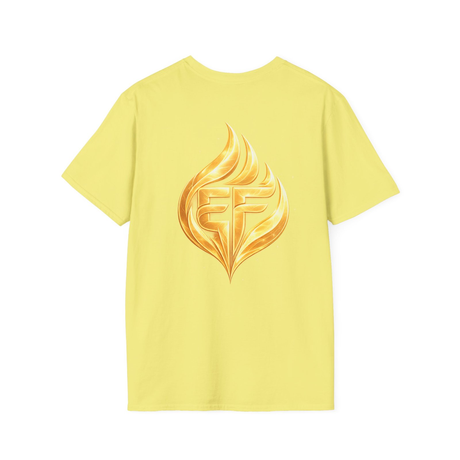 echoflame golden flame ef logo t shirt echoflame golden flame ef logo t shirt