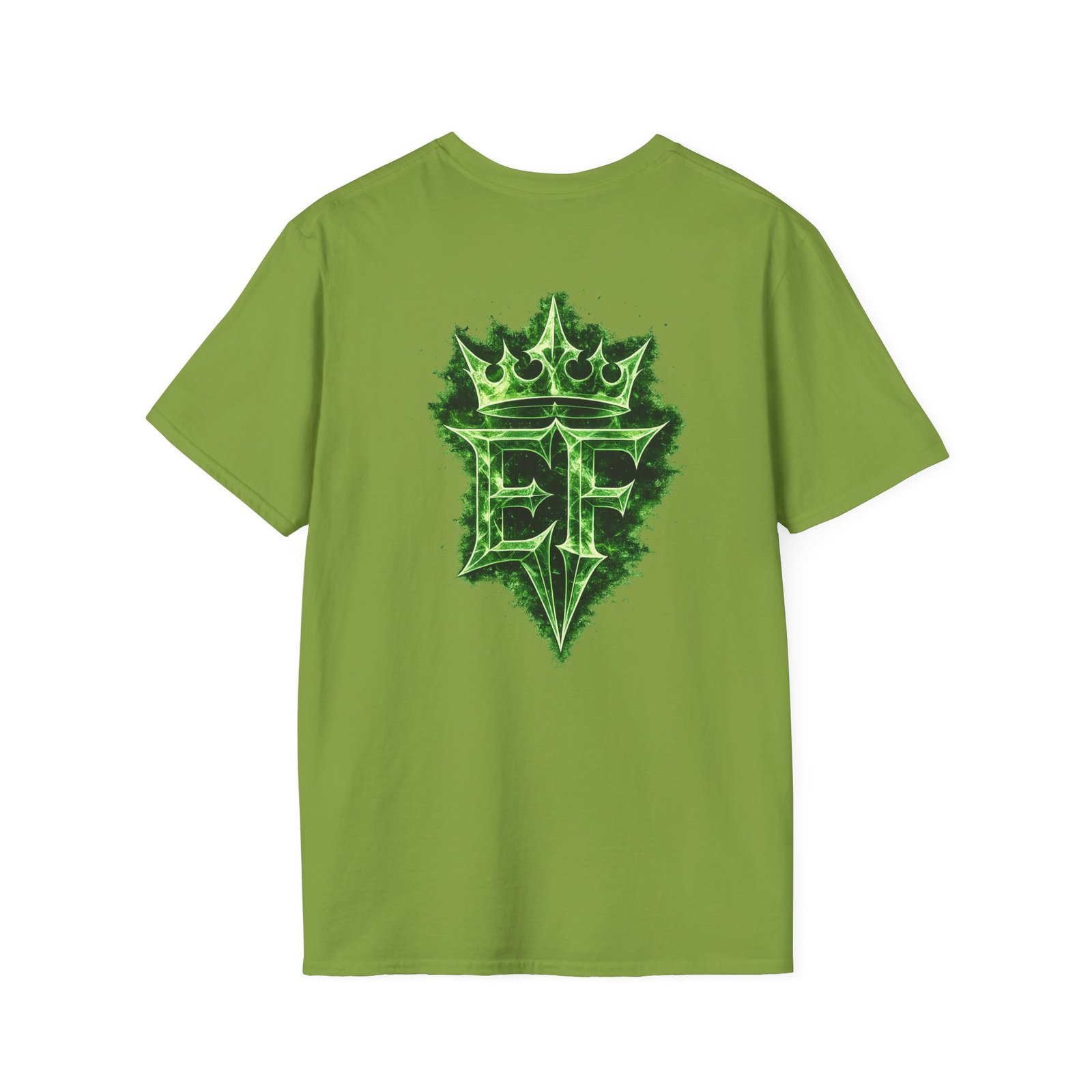 echoflame t shirt — emerald flame crown logo tee echoflame t shirt — emerald flame crown logo tee