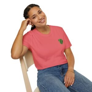 echoflame t shirt — electric green crown emblem tee