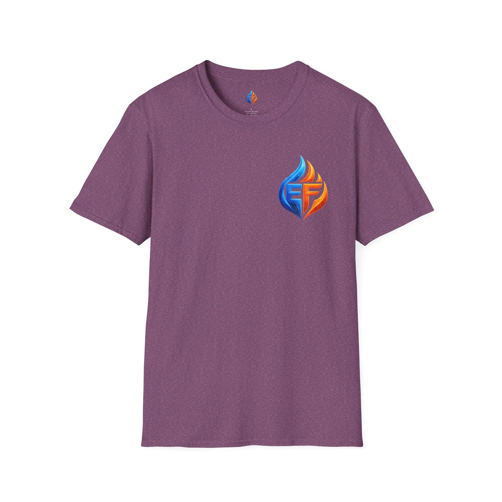 echo flame split fire & ice graphic t shirt echo flame split fire & ice graphic t shirt