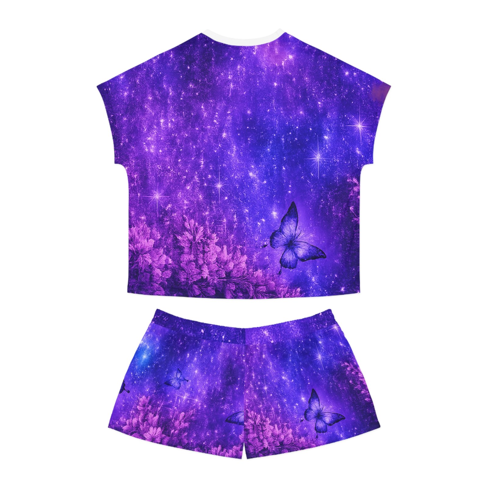 echoflame women's purple galaxy butterfly pajama set echoflame women's purple galaxy butterfly pajama set