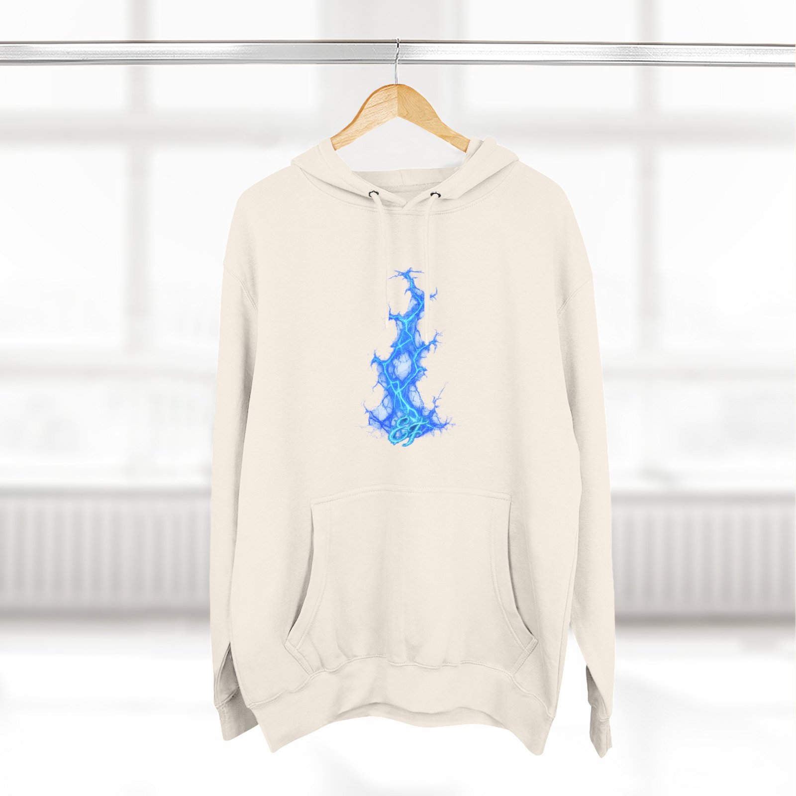 echoflame blue flame tree hoodie — ethereal lightning graphic fleece pullover echoflame blue flame tree hoodie — ethereal lightning graphic fleece pullover