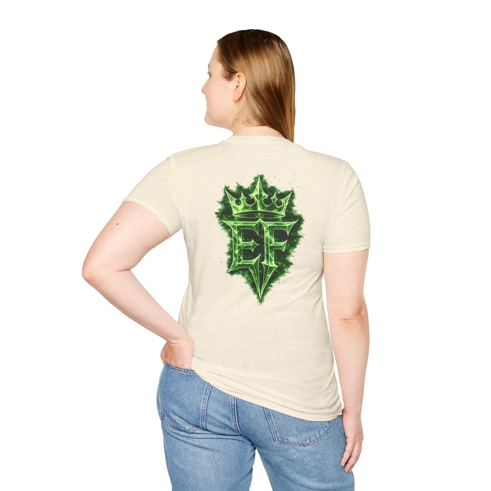 echoflame t shirt — emerald flame crown logo tee echoflame t shirt — emerald flame crown logo tee