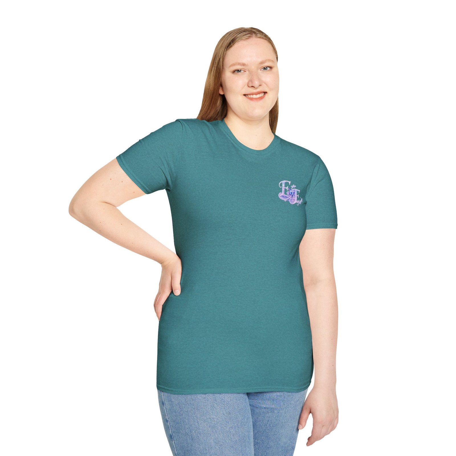 echoflame butterfly floral tee – lavender 'e&e' graphic t shirt echoflame butterfly floral tee – lavender 'e&e' graphic t shirt