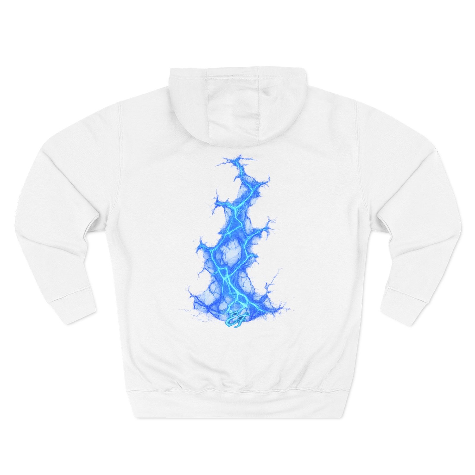 echoflame blue flame tree hoodie — ethereal lightning graphic fleece pullover echoflame blue flame tree hoodie — ethereal lightning graphic fleece pullover