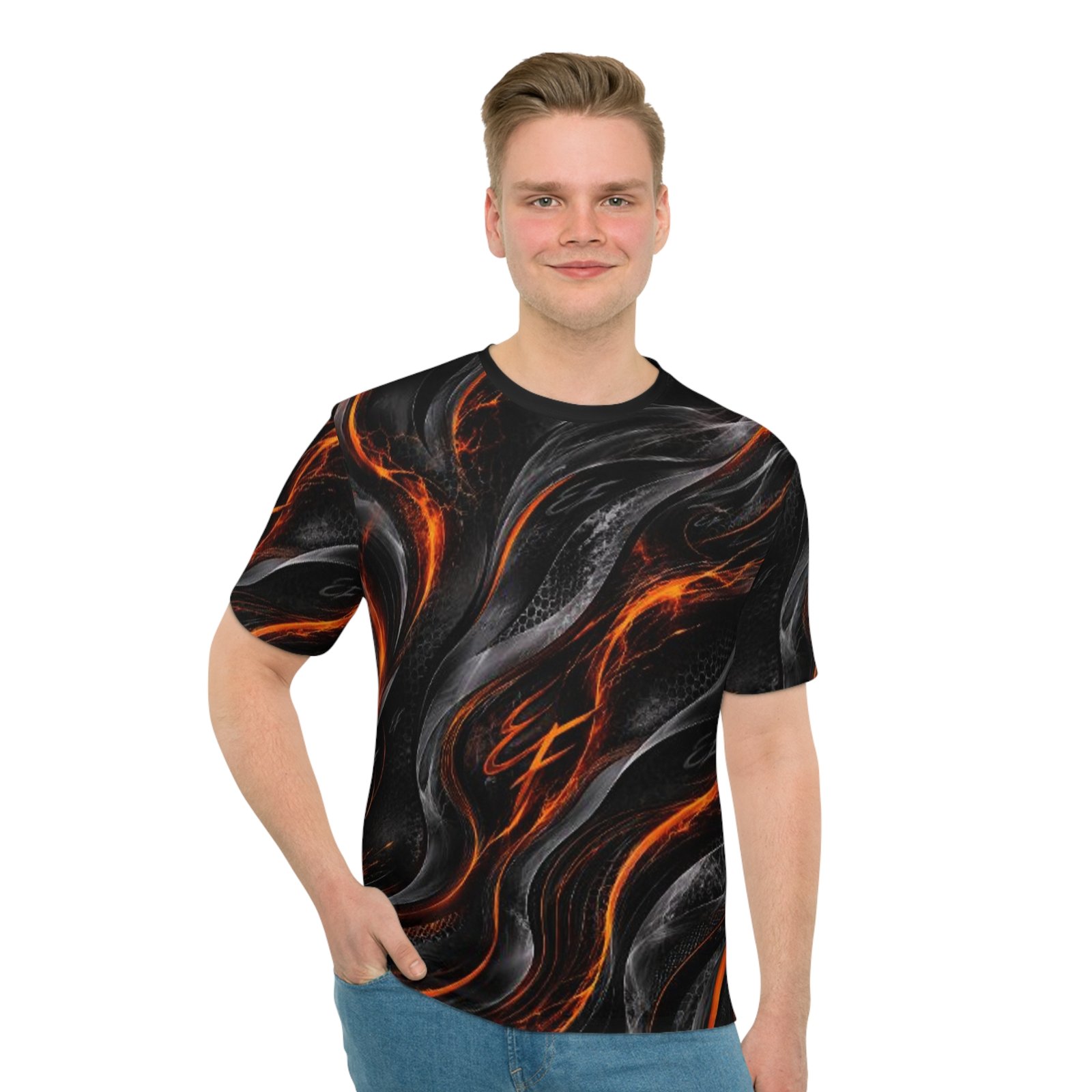 echoflame fiery lava swirl t shirt echoflame fiery lava swirl t shirt