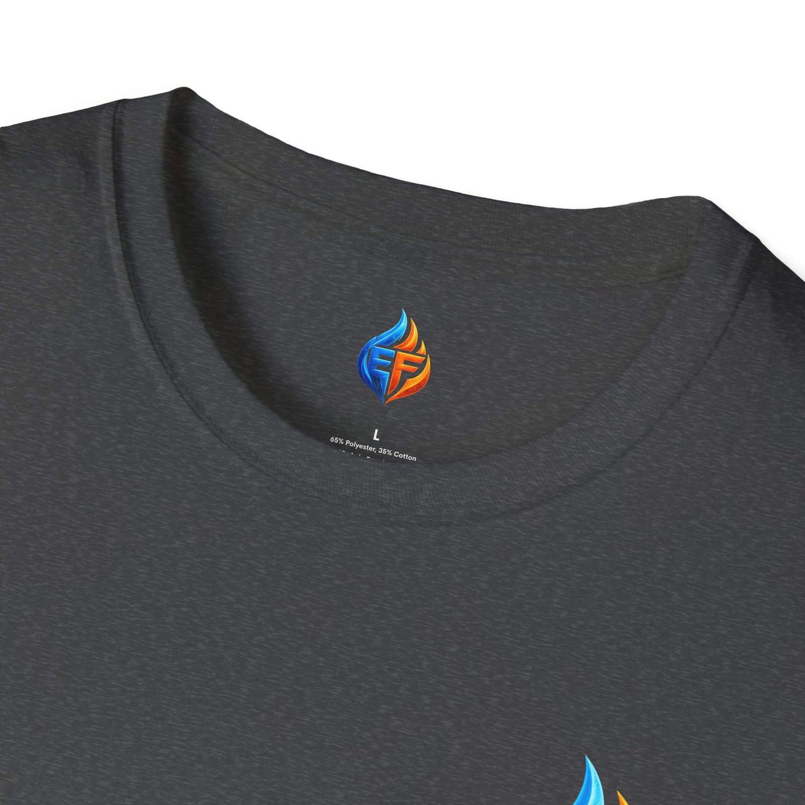 echo flame split fire & ice graphic t shirt echo flame split fire & ice graphic t shirt