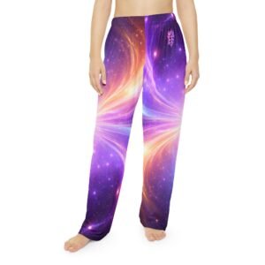 echoflame galaxy swirl pajama pants — women's cosmic lounge sleepwear
