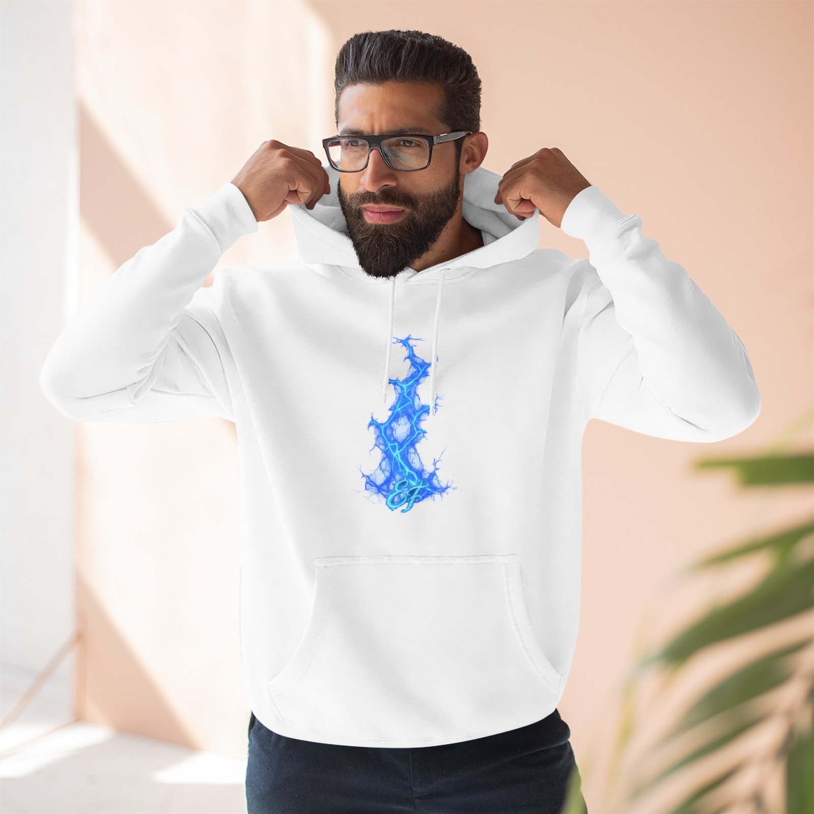 echoflame blue flame tree hoodie — ethereal lightning graphic fleece pullover echoflame blue flame tree hoodie — ethereal lightning graphic fleece pullover