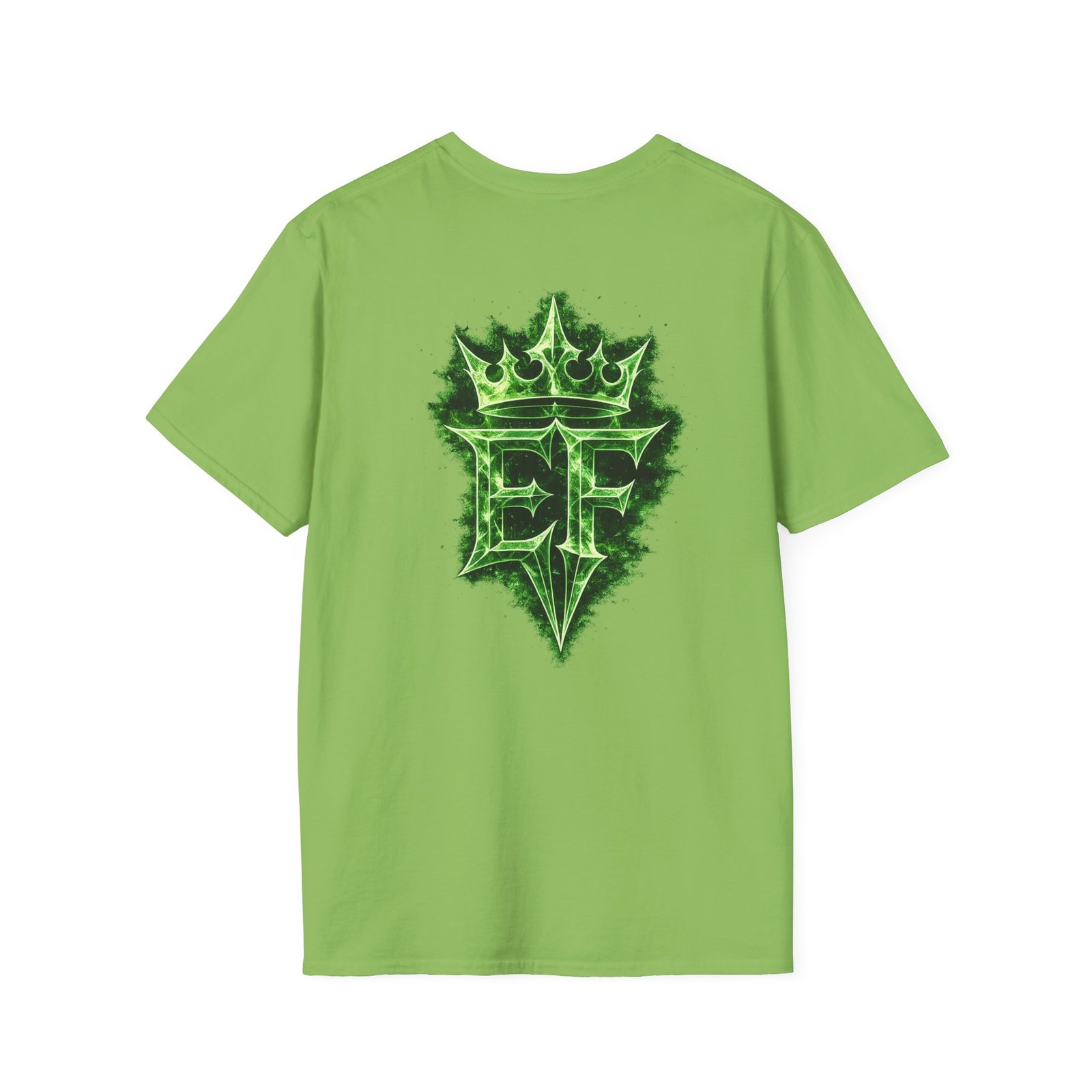 echoflame t shirt — emerald flame crown logo tee echoflame t shirt — emerald flame crown logo tee