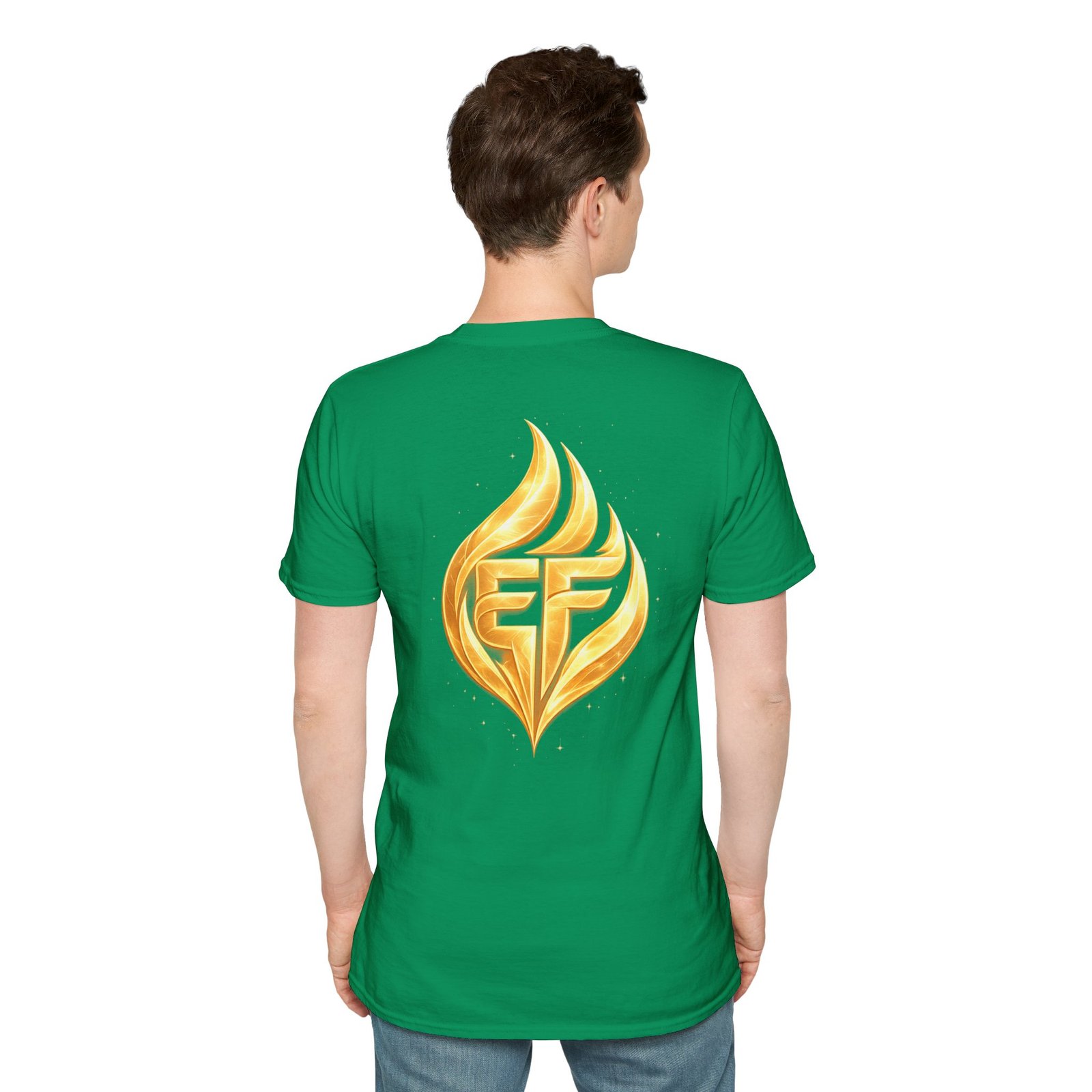 echoflame golden flame ef logo t shirt echoflame golden flame ef logo t shirt