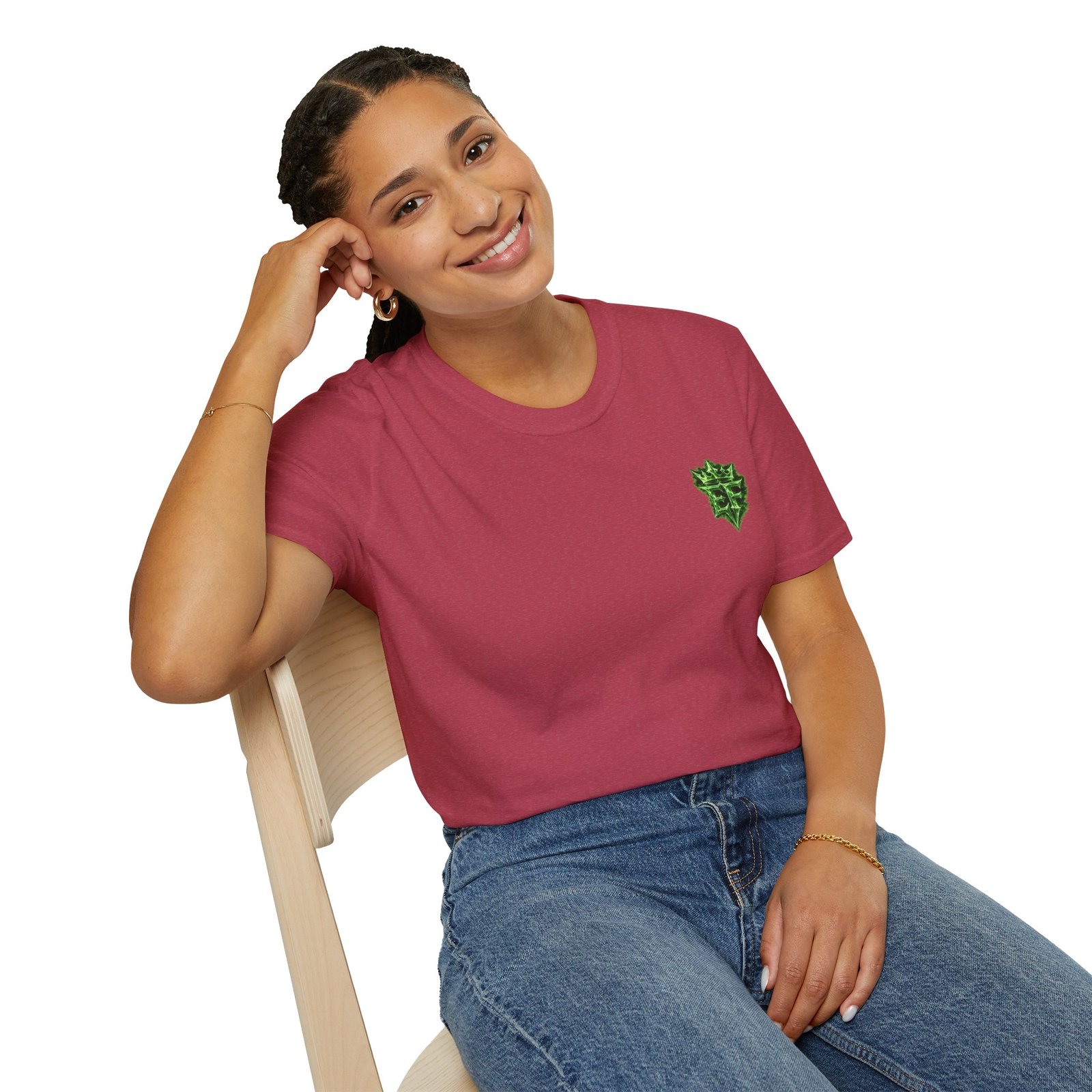 echoflame t shirt — emerald flame crown logo tee echoflame t shirt — emerald flame crown logo tee