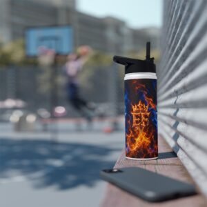 echoflame flame & ice crest stainless steel water bottle