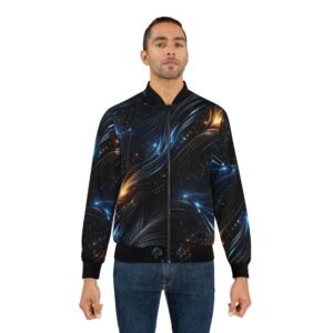 echoflame galaxy swirl bomber jacket