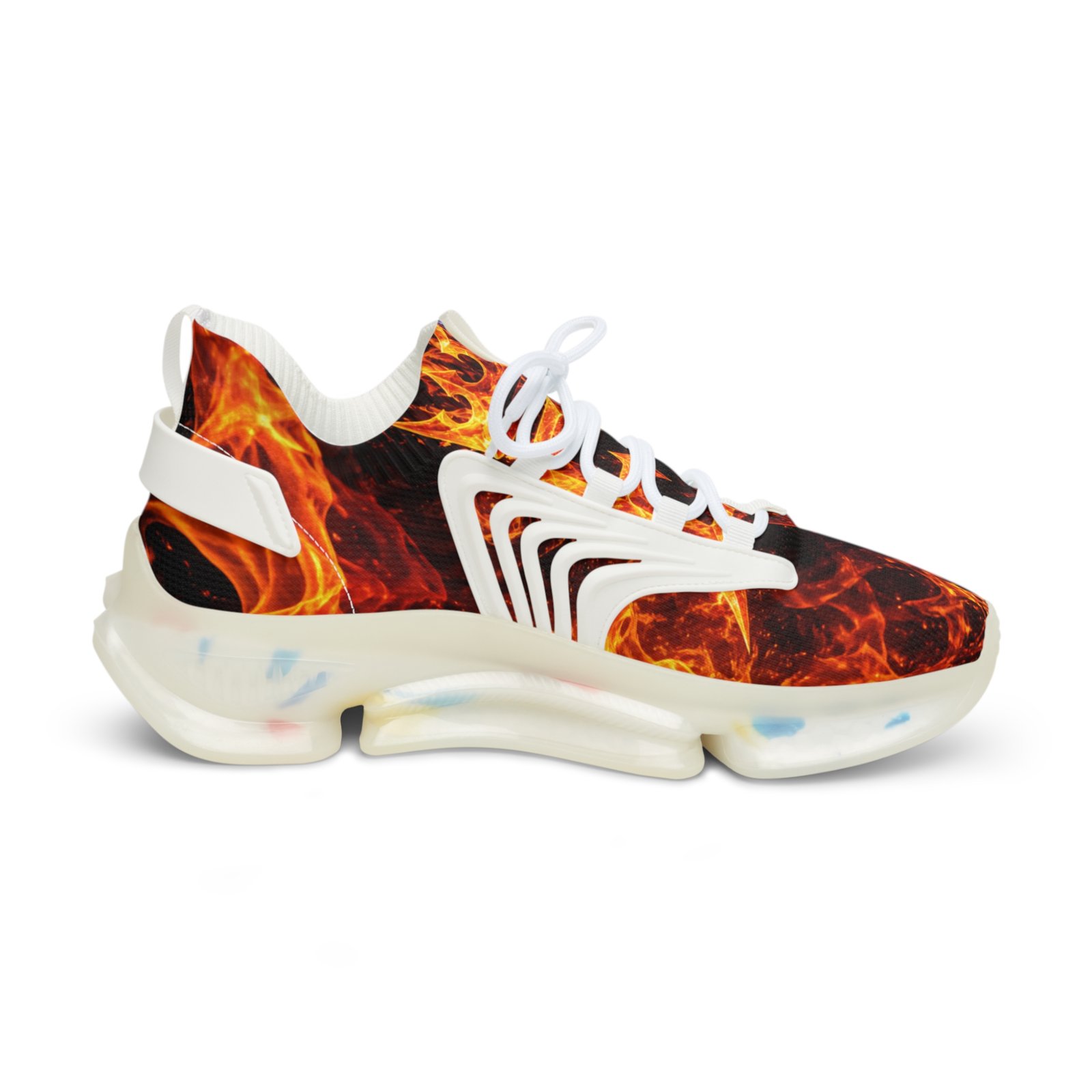 echoflame men's flame mesh sneakers — breathable athletic shoes with fire & ice design echoflame men's flame mesh sneakers — breathable athletic shoes with fire & ice design