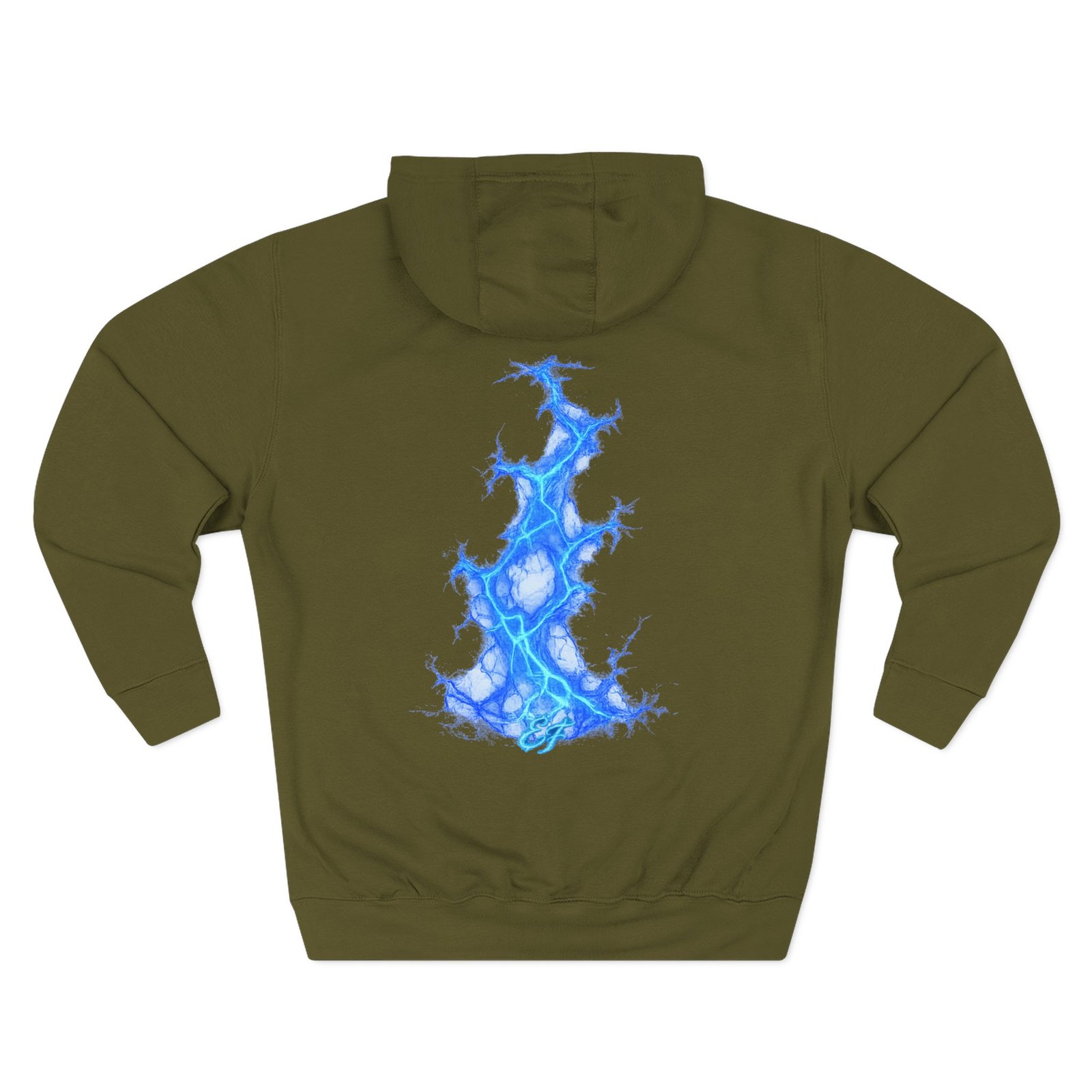 echoflame blue flame tree hoodie — ethereal lightning graphic fleece pullover echoflame blue flame tree hoodie — ethereal lightning graphic fleece pullover