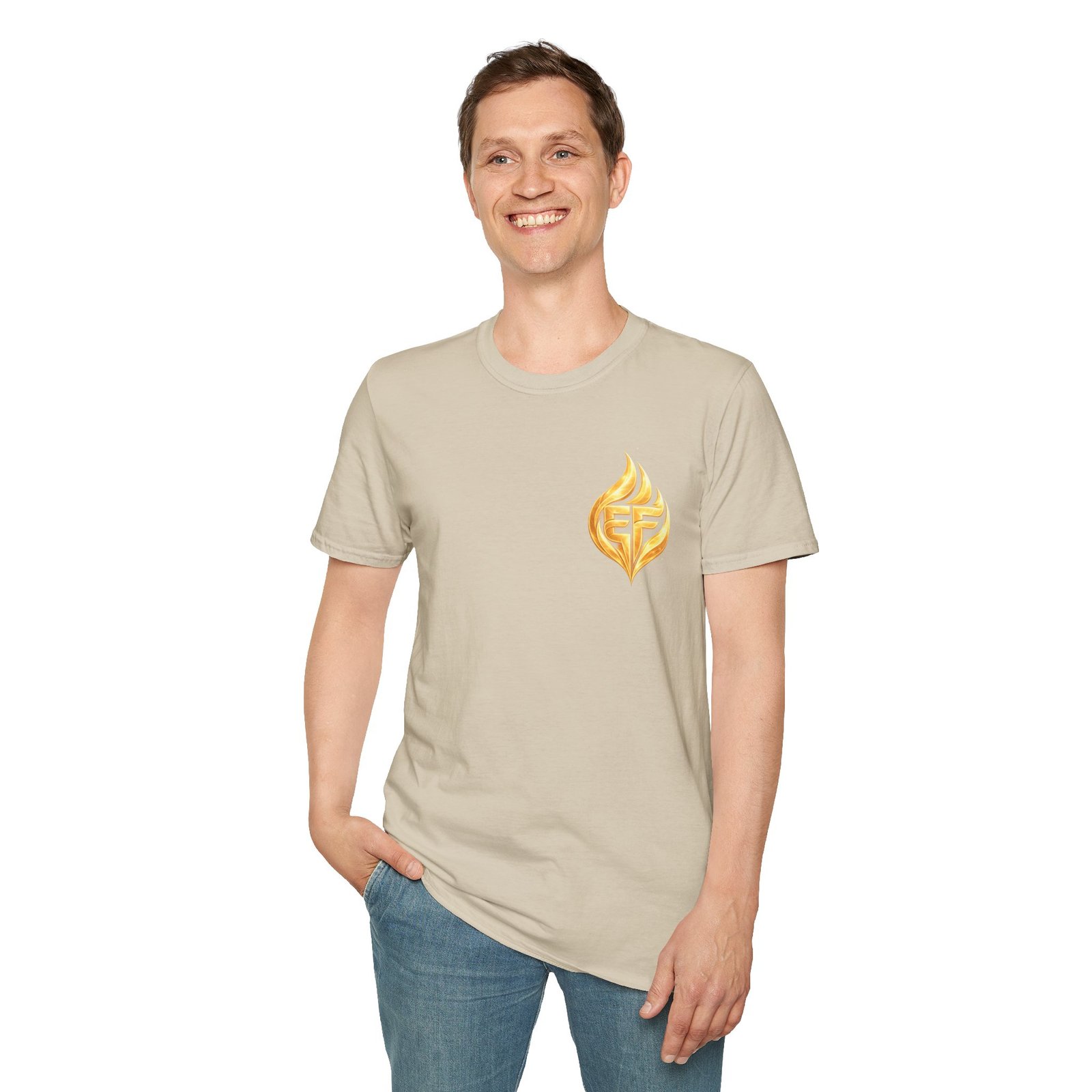 echoflame golden flame ef logo t shirt echoflame golden flame ef logo t shirt