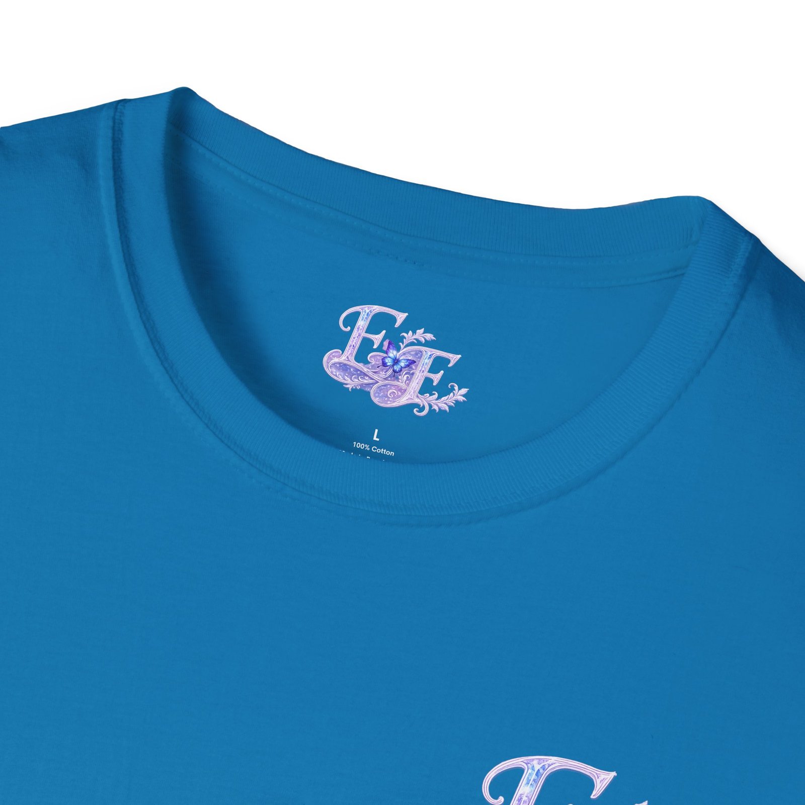 echoflame butterfly floral tee – lavender 'e&e' graphic t shirt echoflame butterfly floral tee – lavender 'e&e' graphic t shirt