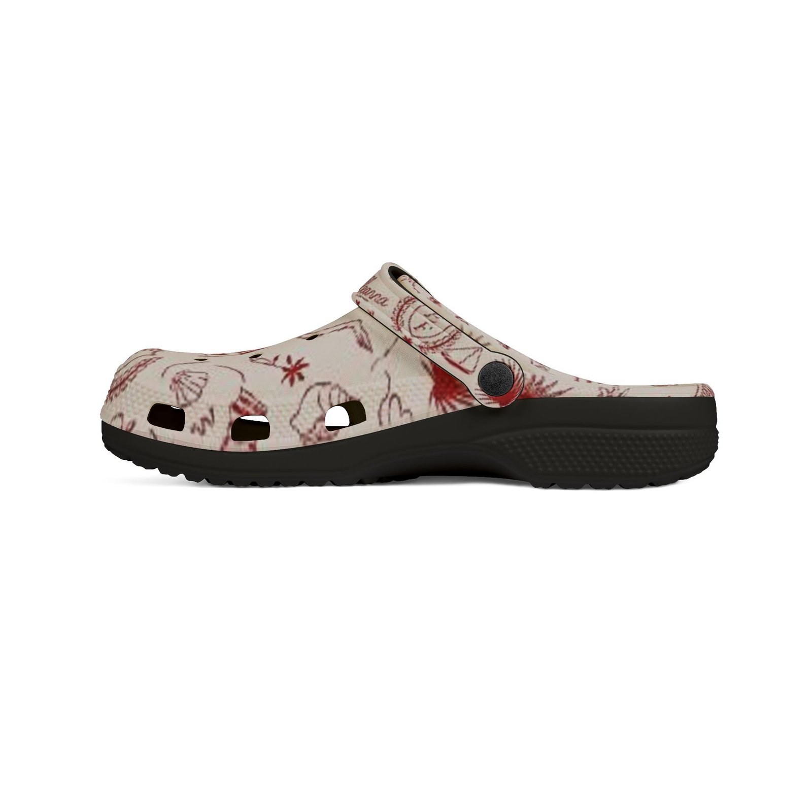 echoflame beach sketch eva foam clogs — printed summer garden pattern echoflame beach sketch eva foam clogs — printed summer garden pattern