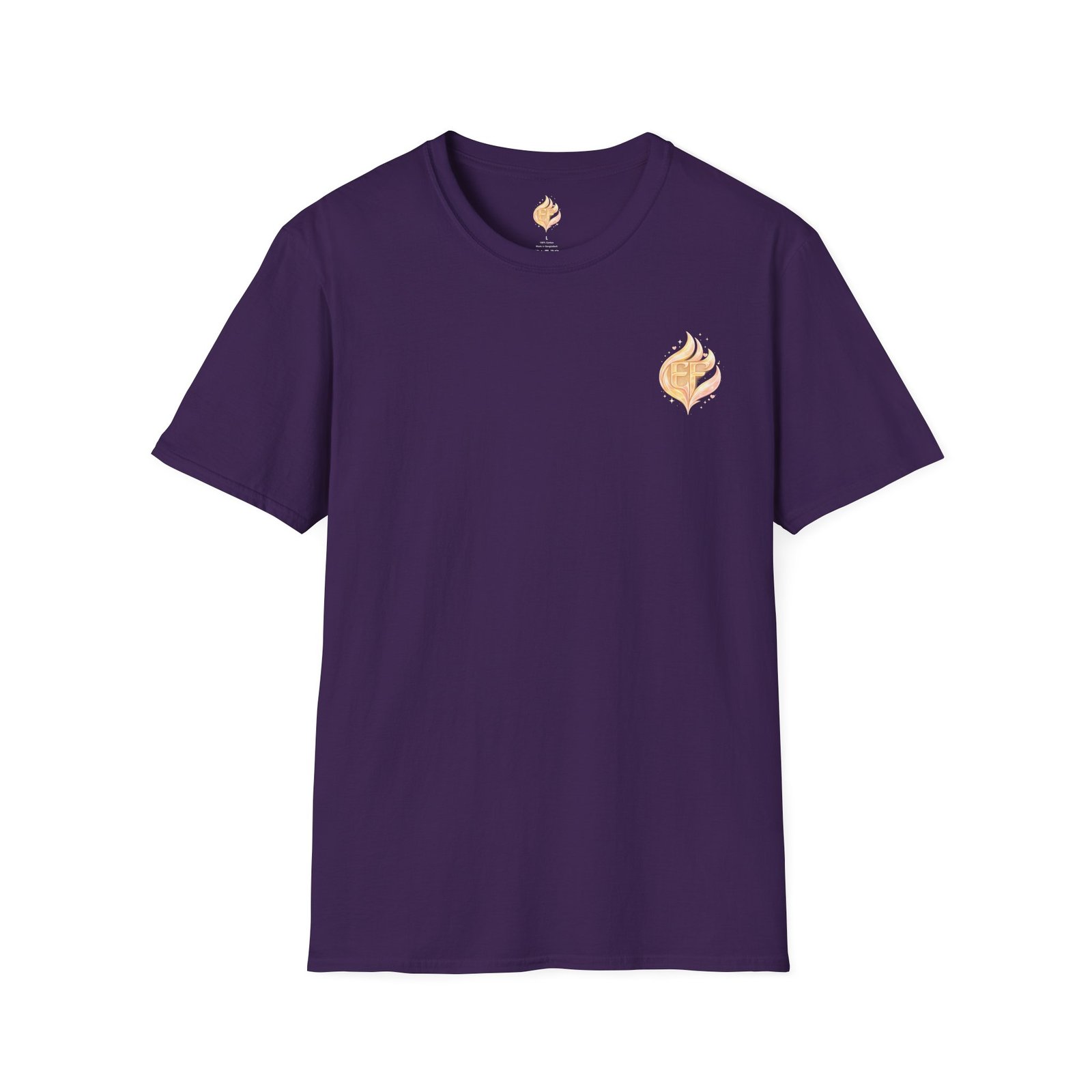 echoflame flame crest graphic t shirt — gold ember logo tee echoflame flame crest graphic t shirt — gold ember logo tee