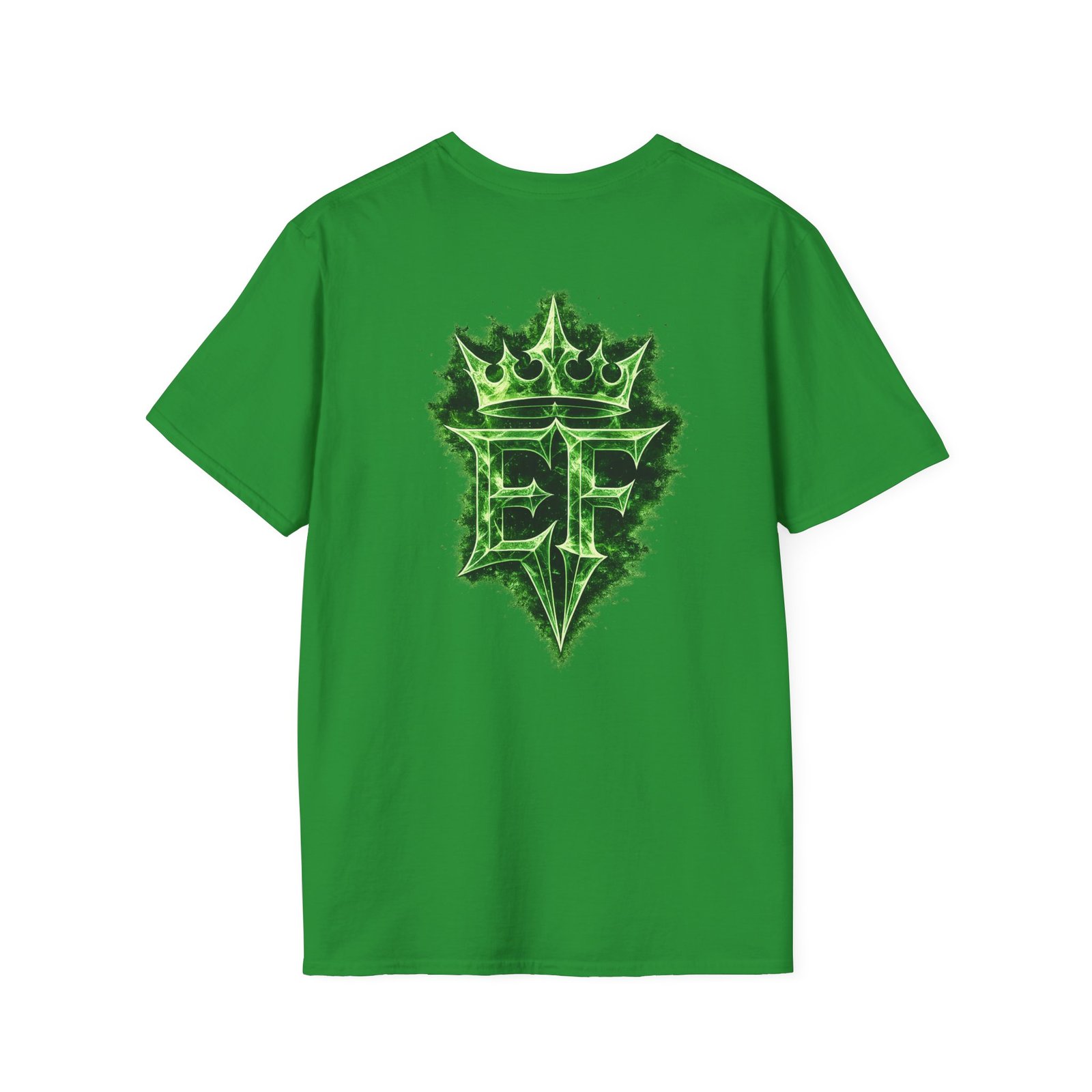 echoflame t shirt — emerald flame crown logo tee echoflame t shirt — emerald flame crown logo tee