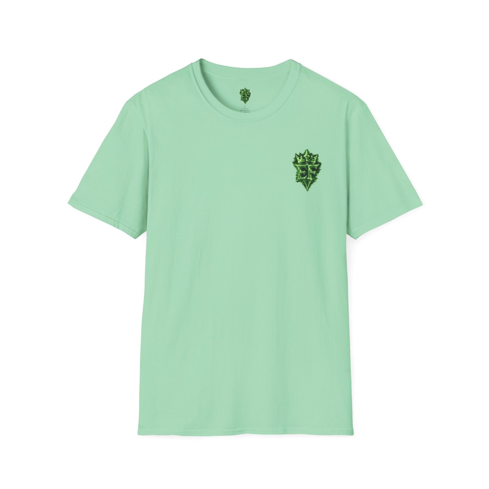 echoflame t shirt — emerald flame crown logo tee echoflame t shirt — emerald flame crown logo tee