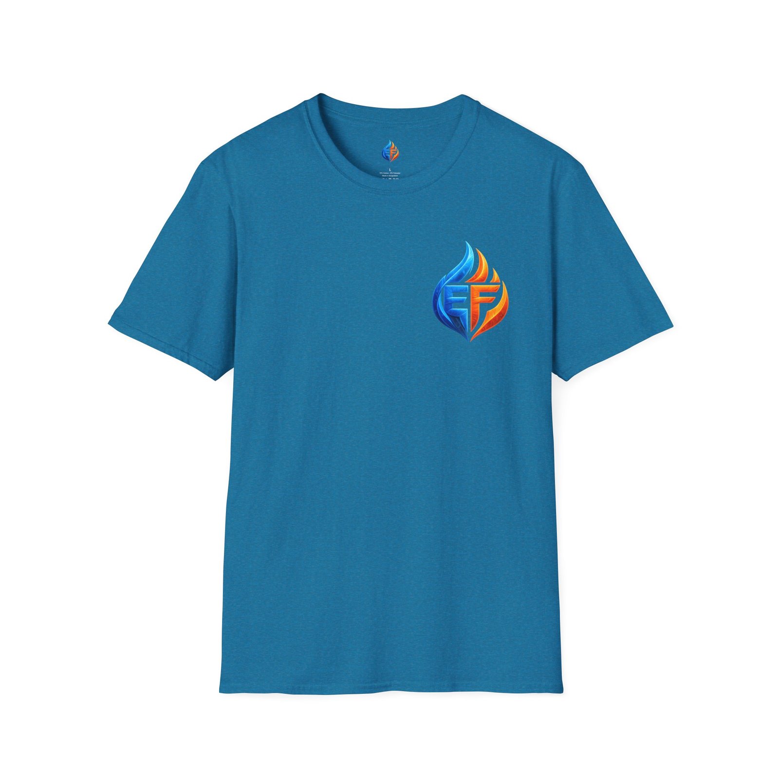 echo flame split fire & ice graphic t shirt echo flame split fire & ice graphic t shirt
