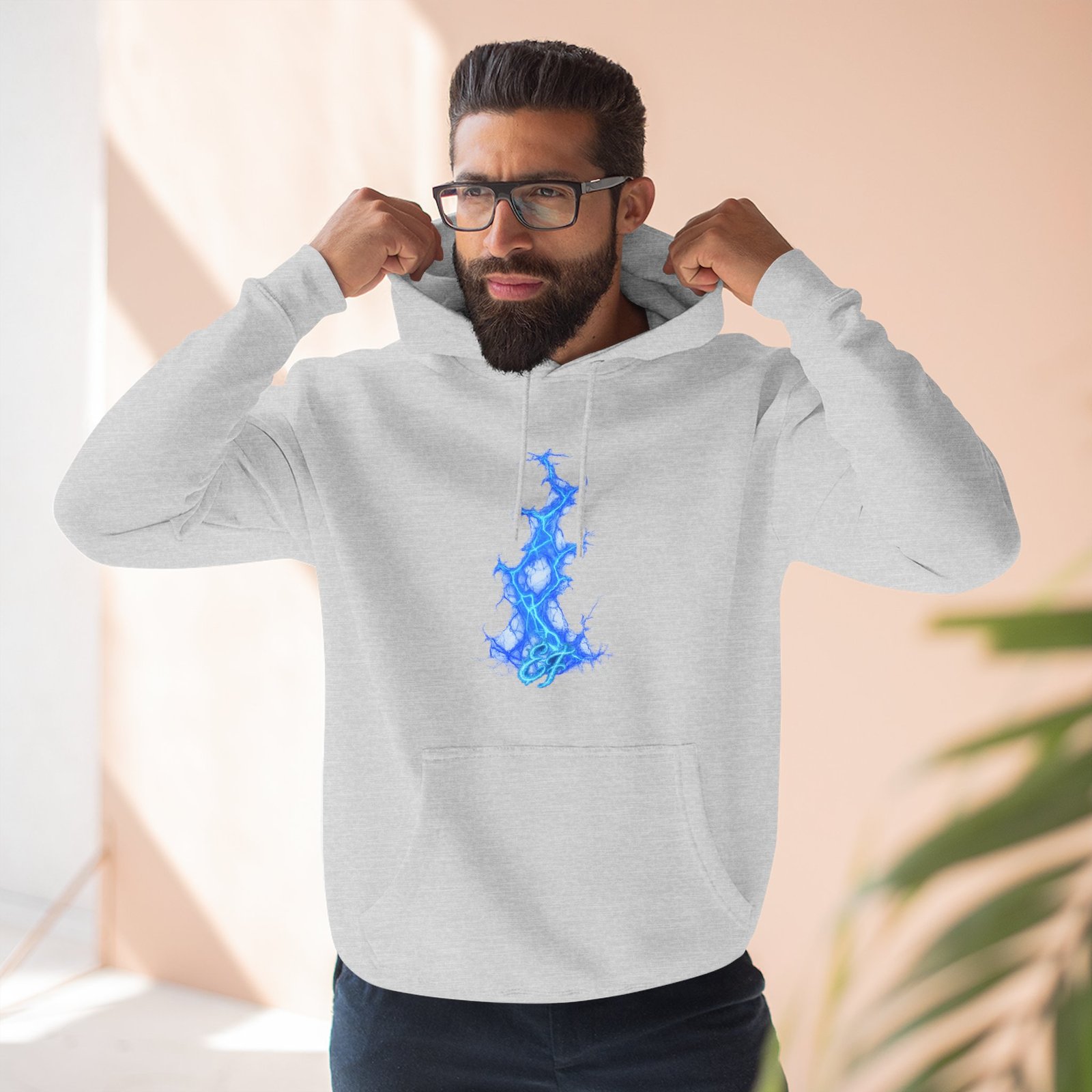 echoflame blue flame tree hoodie — ethereal lightning graphic fleece pullover echoflame blue flame tree hoodie — ethereal lightning graphic fleece pullover