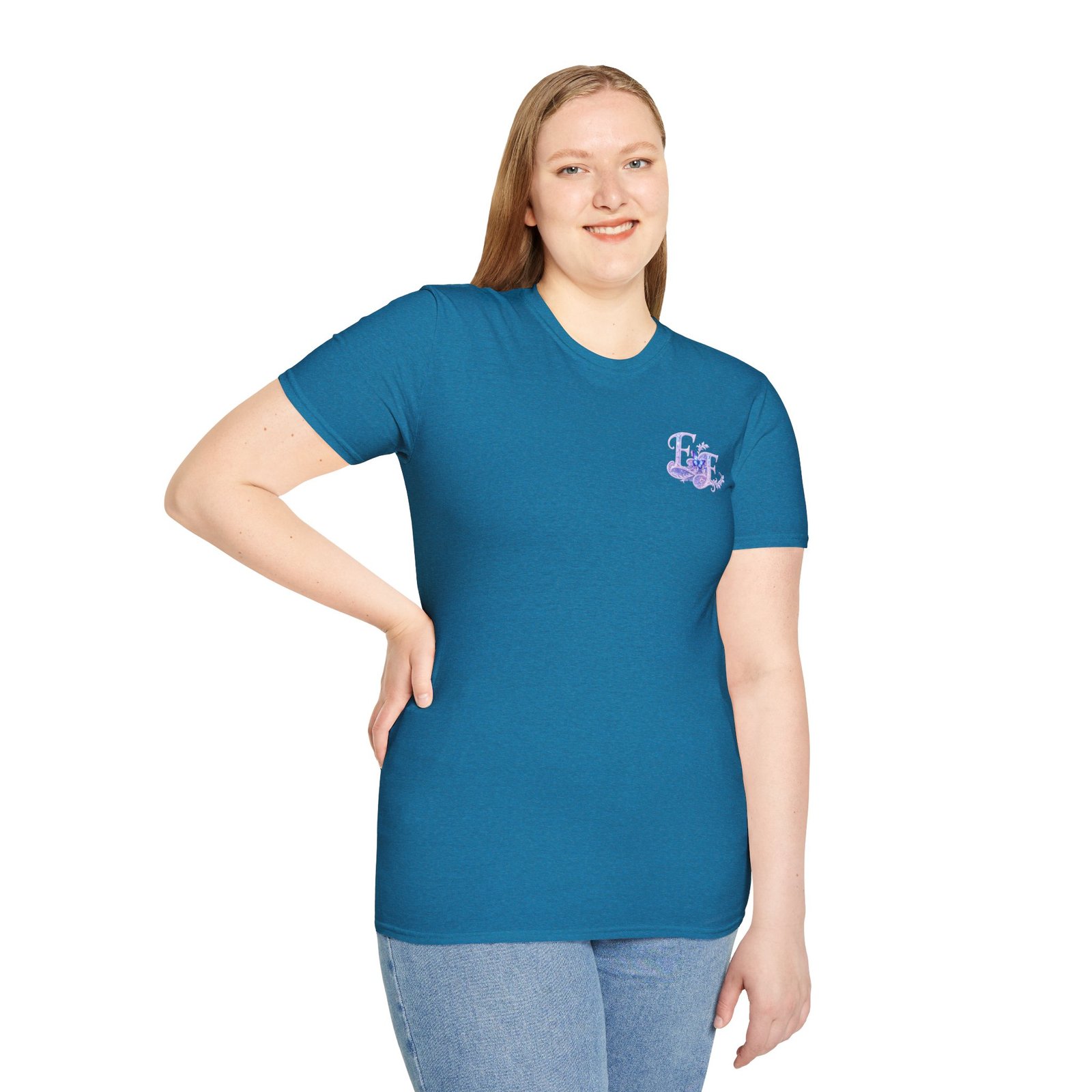 echoflame butterfly floral tee – lavender 'e&e' graphic t shirt echoflame butterfly floral tee – lavender 'e&e' graphic t shirt