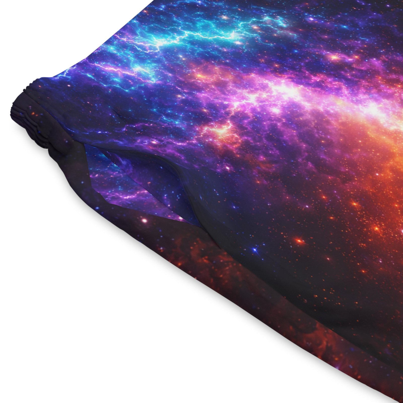 echoflame galaxy flame swim shorts — vibrant nebula beach trunks with ef crest echoflame galaxy flame swim shorts — vibrant nebula beach trunks with ef crest